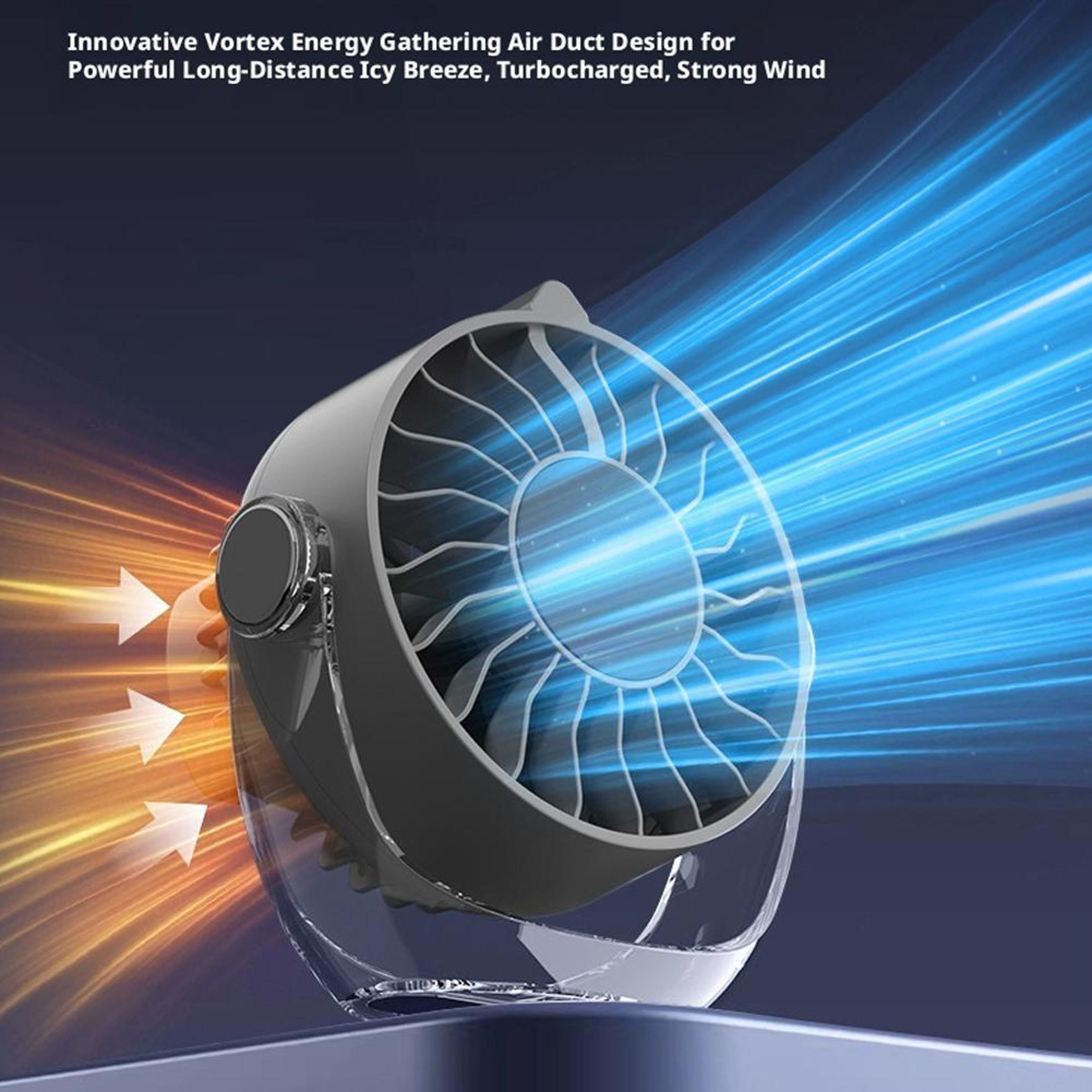 Portable Magnetic Desktop Fan USB Rechargeable Mini Quiet Fan 2