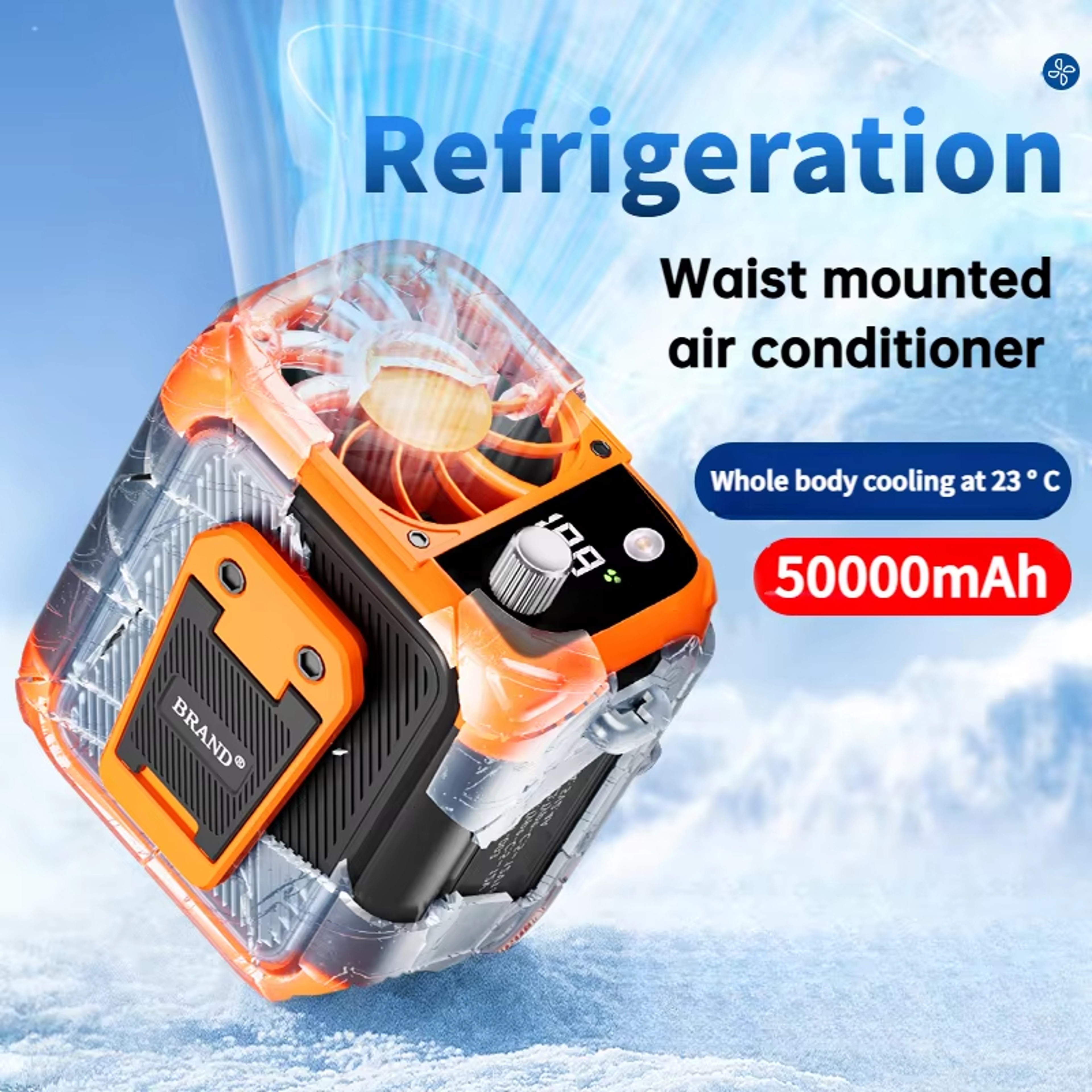 Mini Portable Neck Fan Bladeless USB Rechargeable Personal Cooling Fan With Digital Display 1