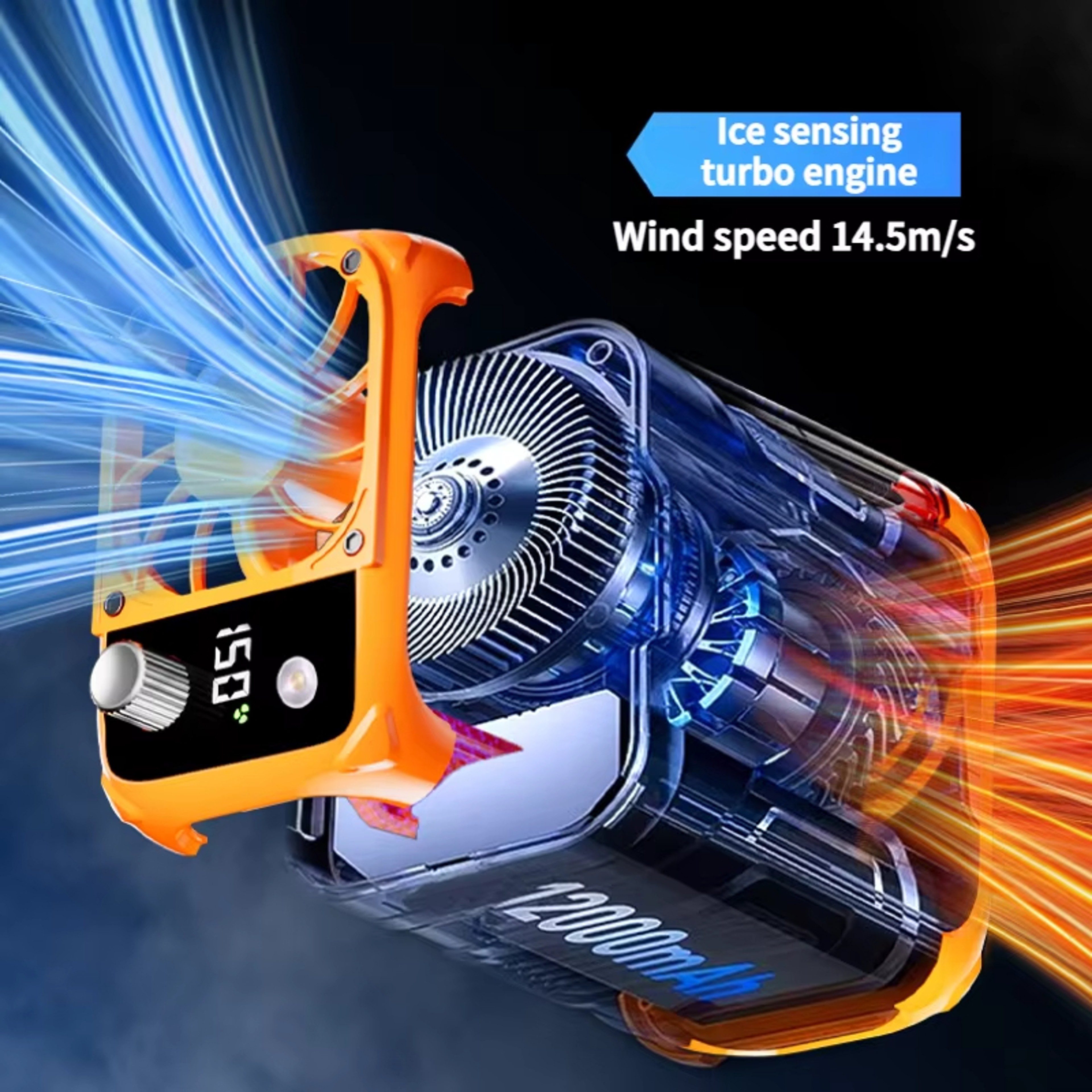 Mini Portable Neck Fan Bladeless USB Rechargeable Personal Cooling Fan With Digital Display 3