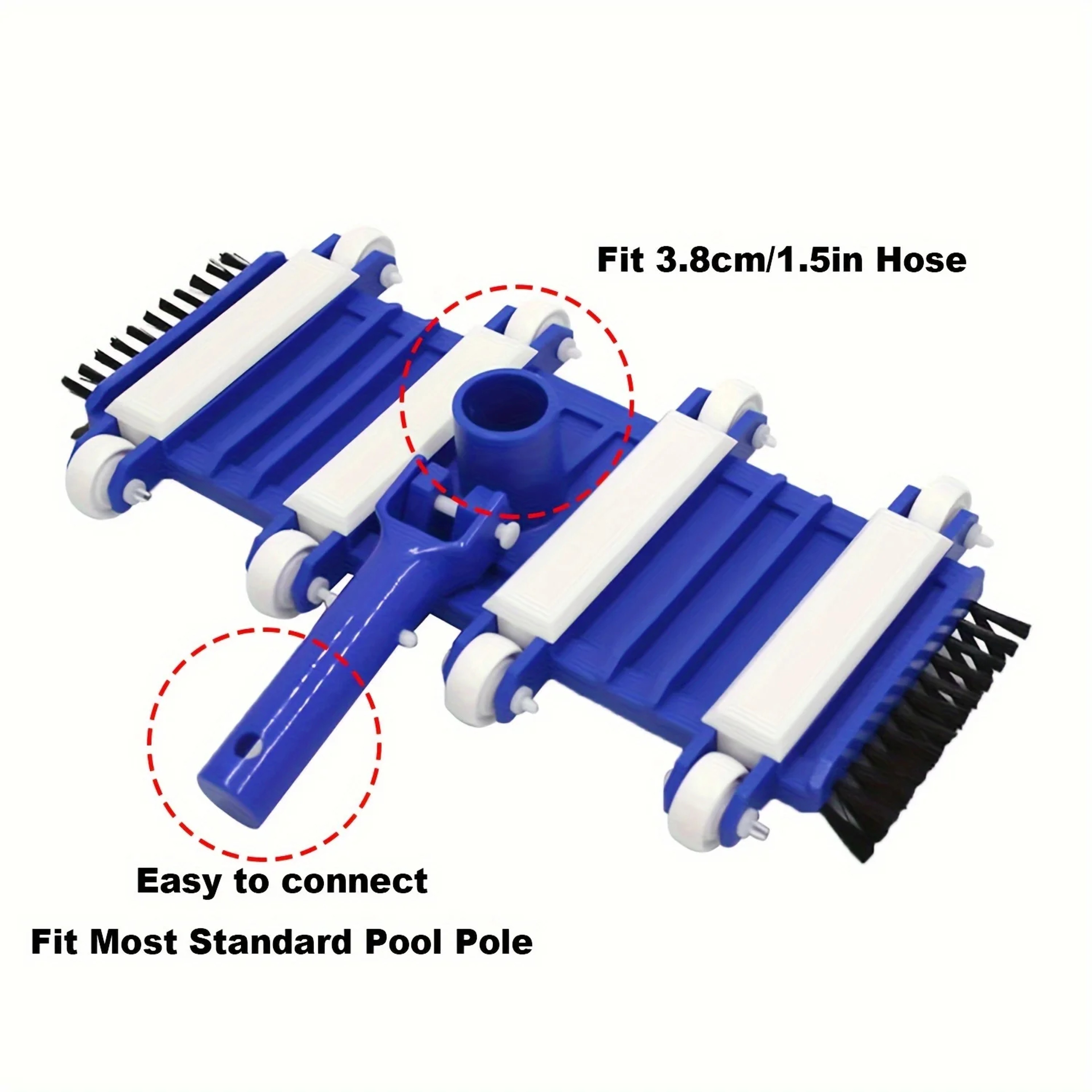 Pool Vacuum Head With Brush For Easy Pool Cleaning 3