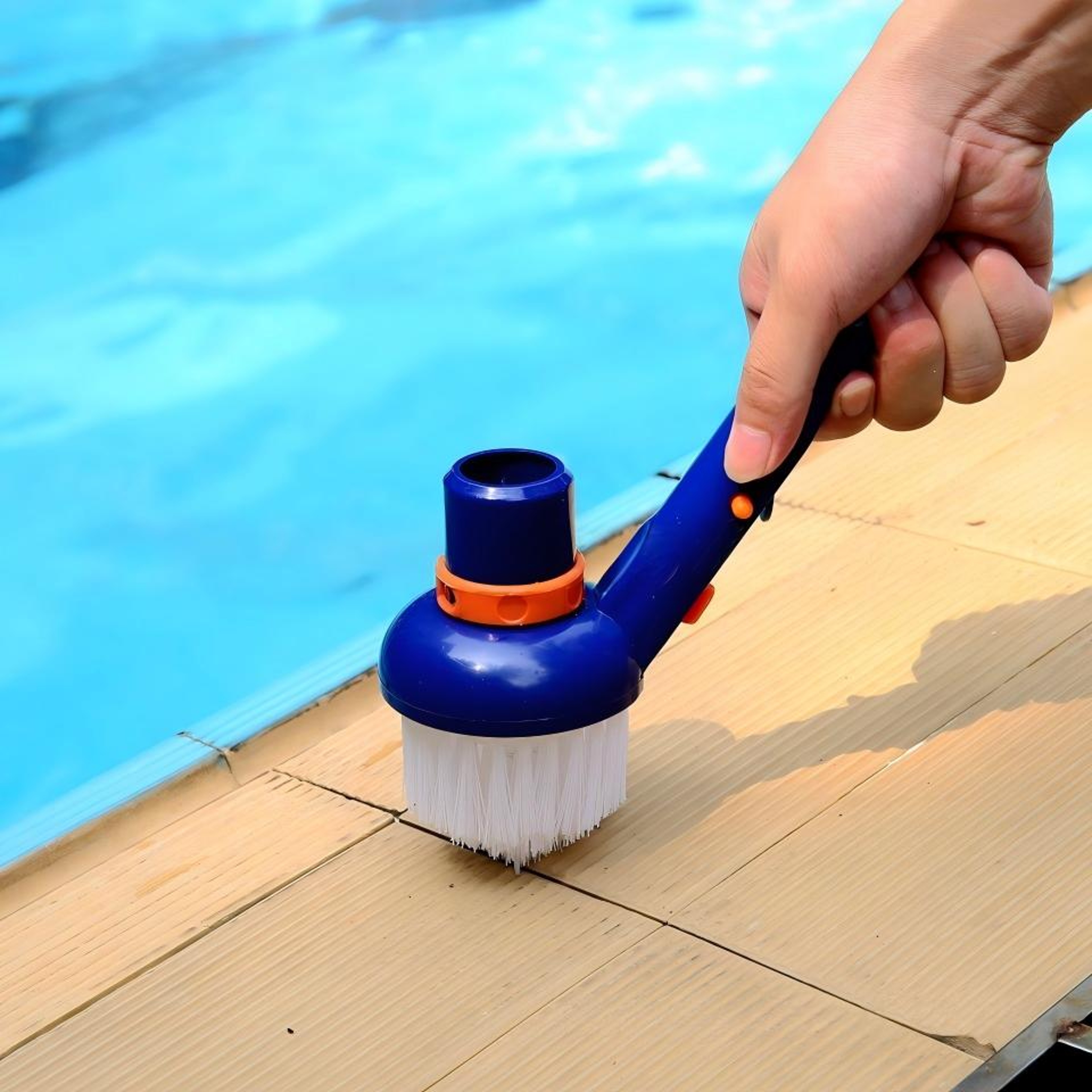 Deluxe Pool Vacuum Head With Nylon Bristles For Fast Swimming Pool Floor Cleaning 0