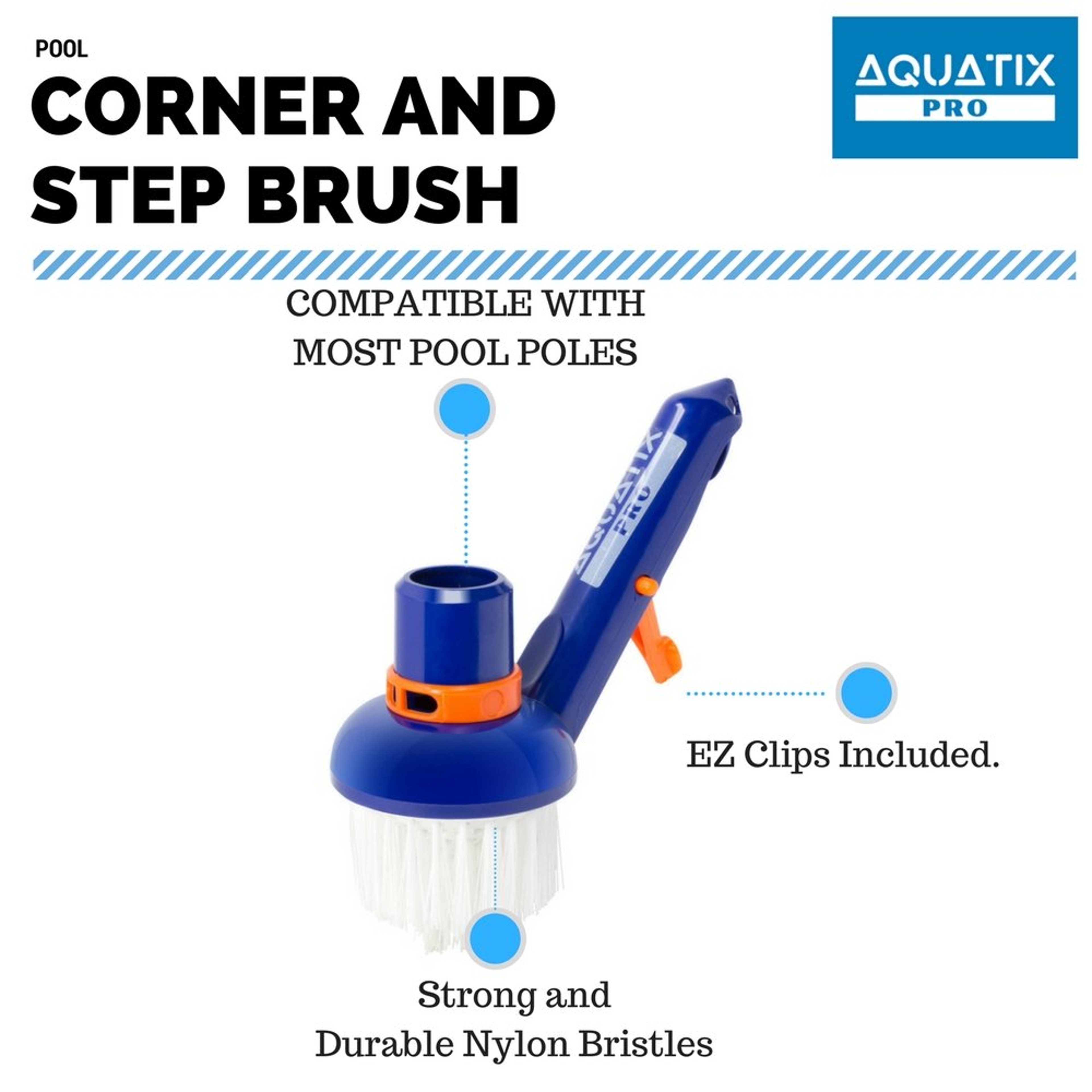Deluxe Pool Vacuum Head With Nylon Bristles For Fast Swimming Pool Floor Cleaning 4