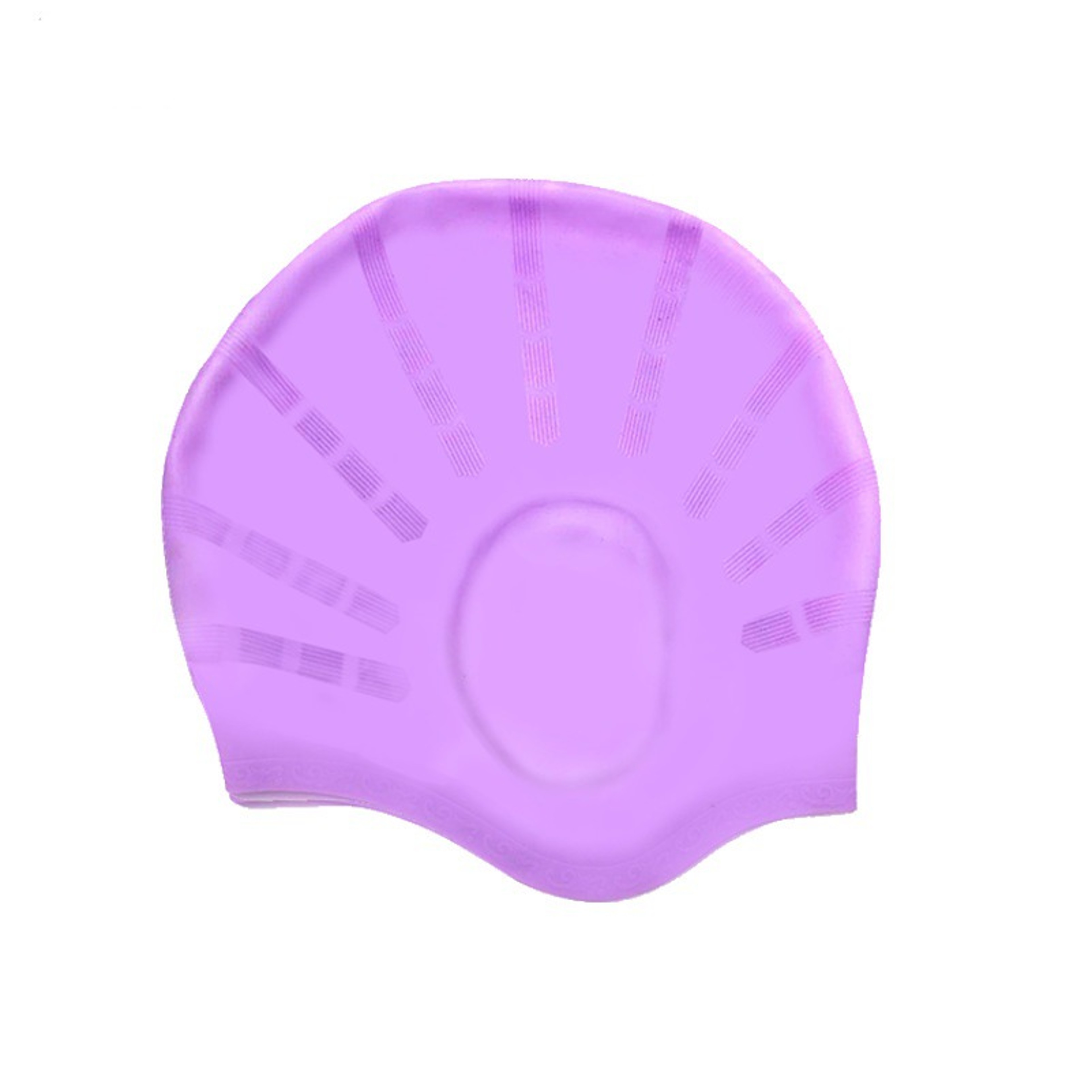 Silicone Swim Cap For Long Hair With Ear Pockets Waterproof Adult Swim Cap 7