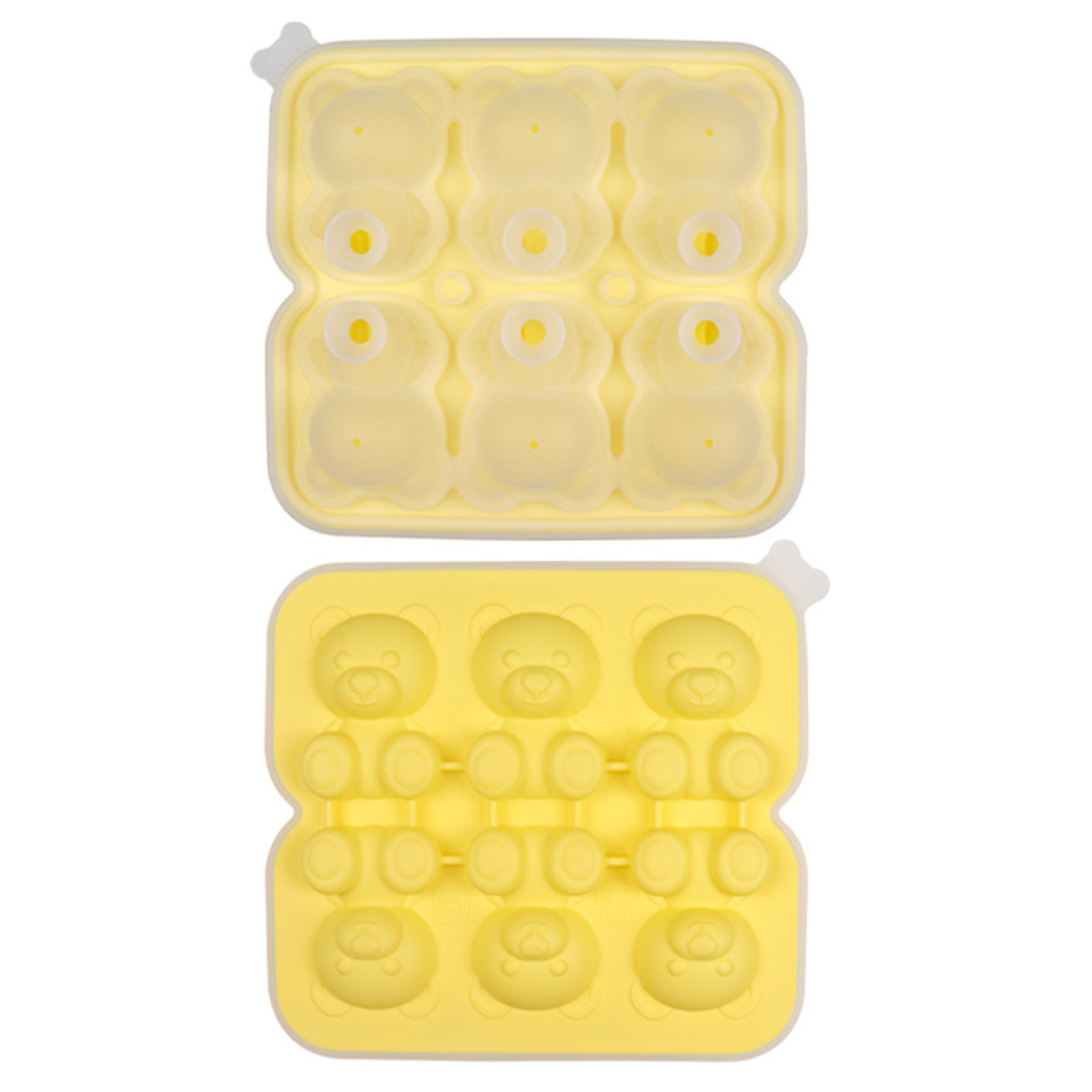 Cute Teddy Bear Ice Mold 6 Cavity Silicone Ice Cube Tray For Drinks Desserts  DIY Treats 8