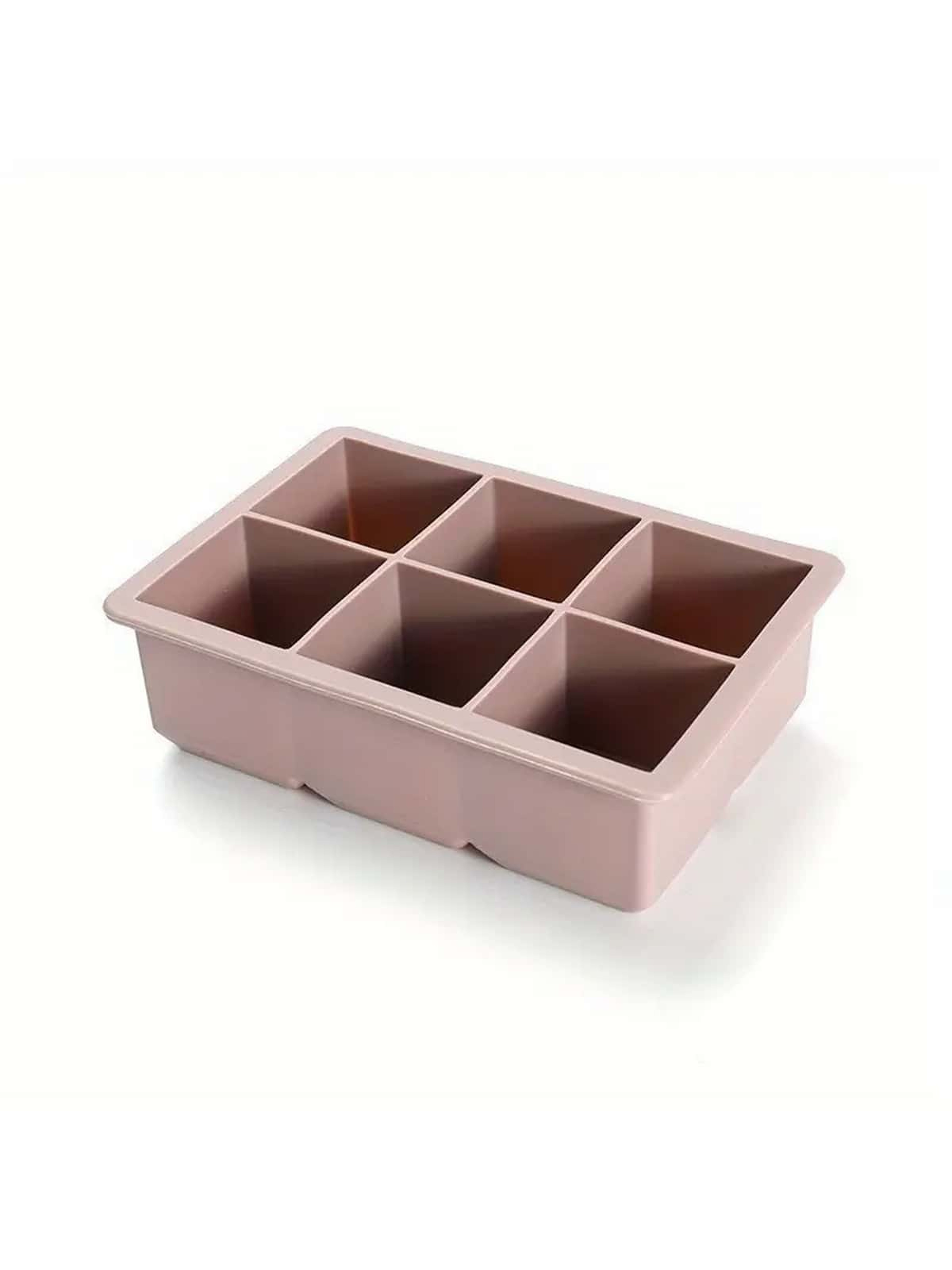 Premium Silicone Ice Cube Tray 6 Cavity Large Ice Cube Mold For Whiskey Cocktails  Chilled Drinks 6