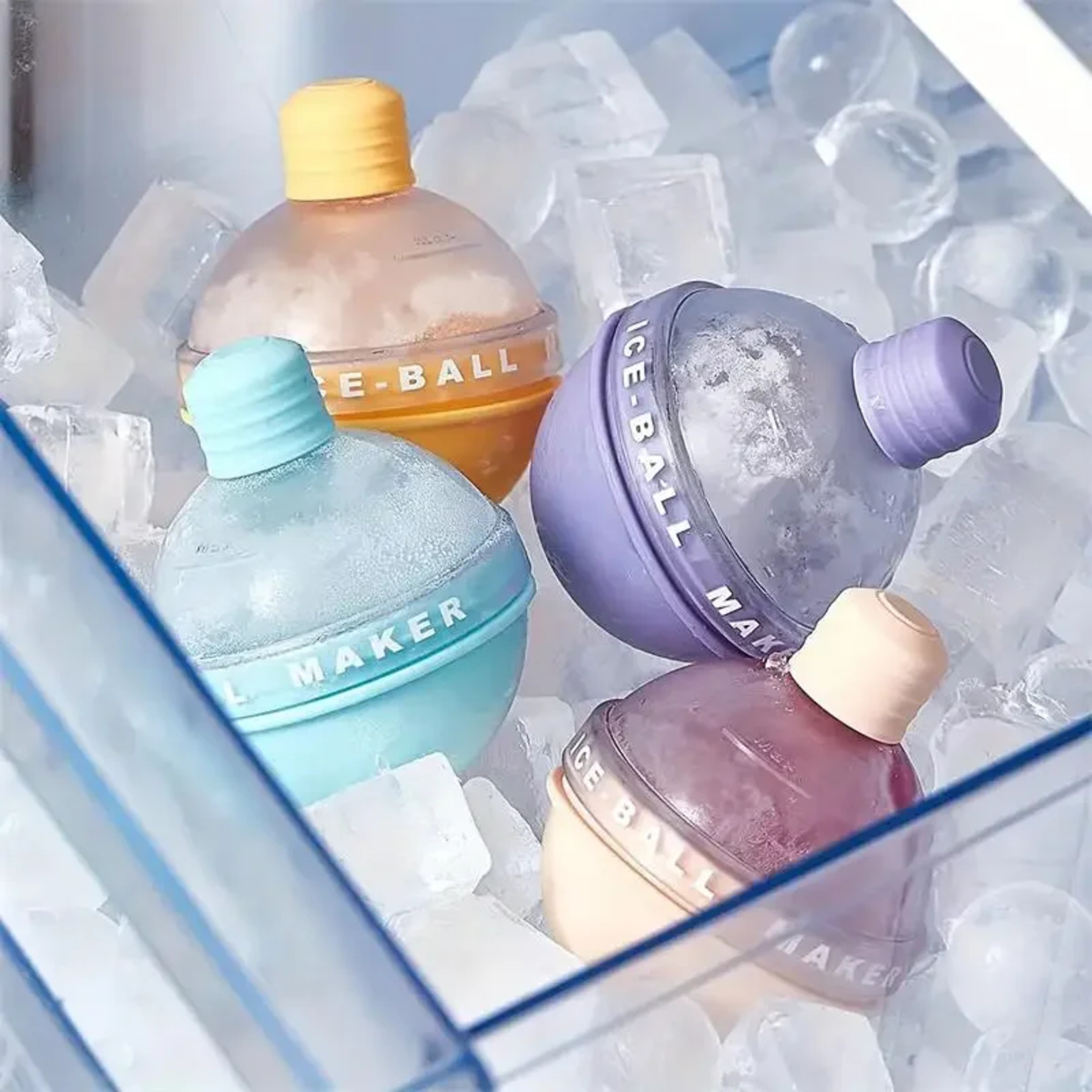 Premium Ice Sphere Mold Silicone Ice Ball Maker For Whiskey Cocktails And Chilled Drinks 1