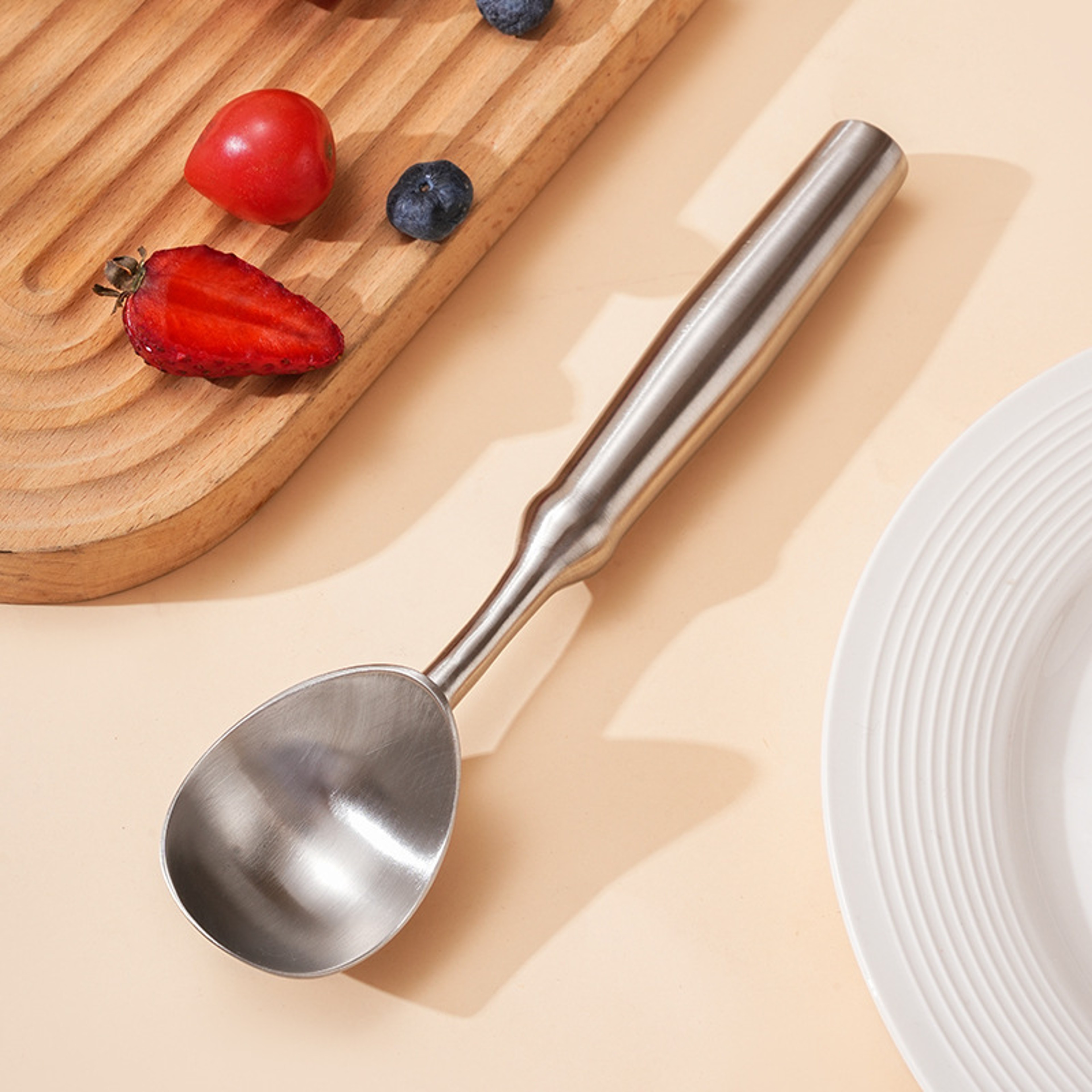 GlideScoop Stainless Steel Ice Cream Spoon Self Heating Ice Cream Scoop  Fruit Ball Scooper 0