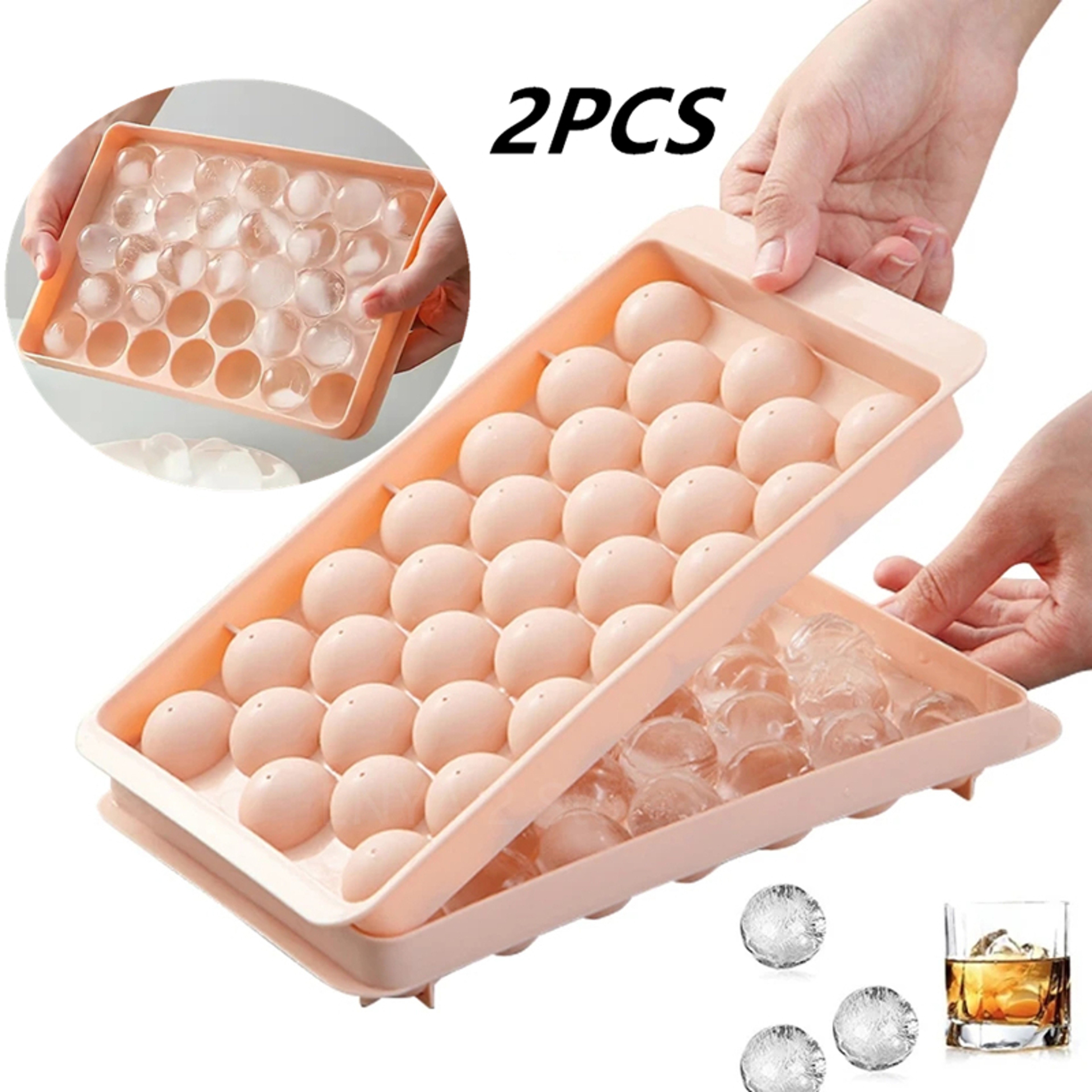 ChillSphere Ice Ball Mold 33 Cavity Whiskey Ice Ball Maker  Sphere Ice Cube Tray 1