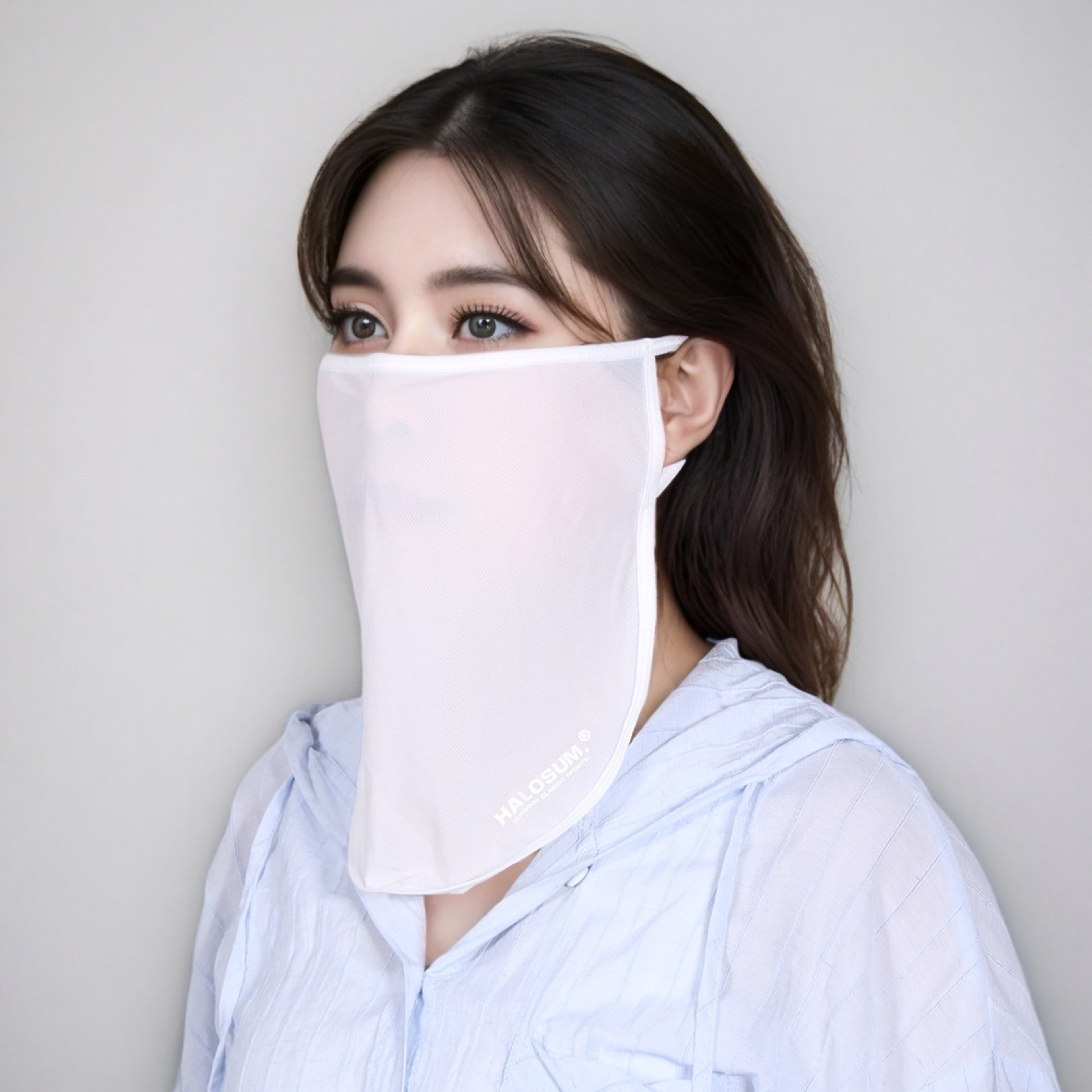 Ice Silk UV Face Mask With Neck Cover For Breathable Summer Sun Protection 0