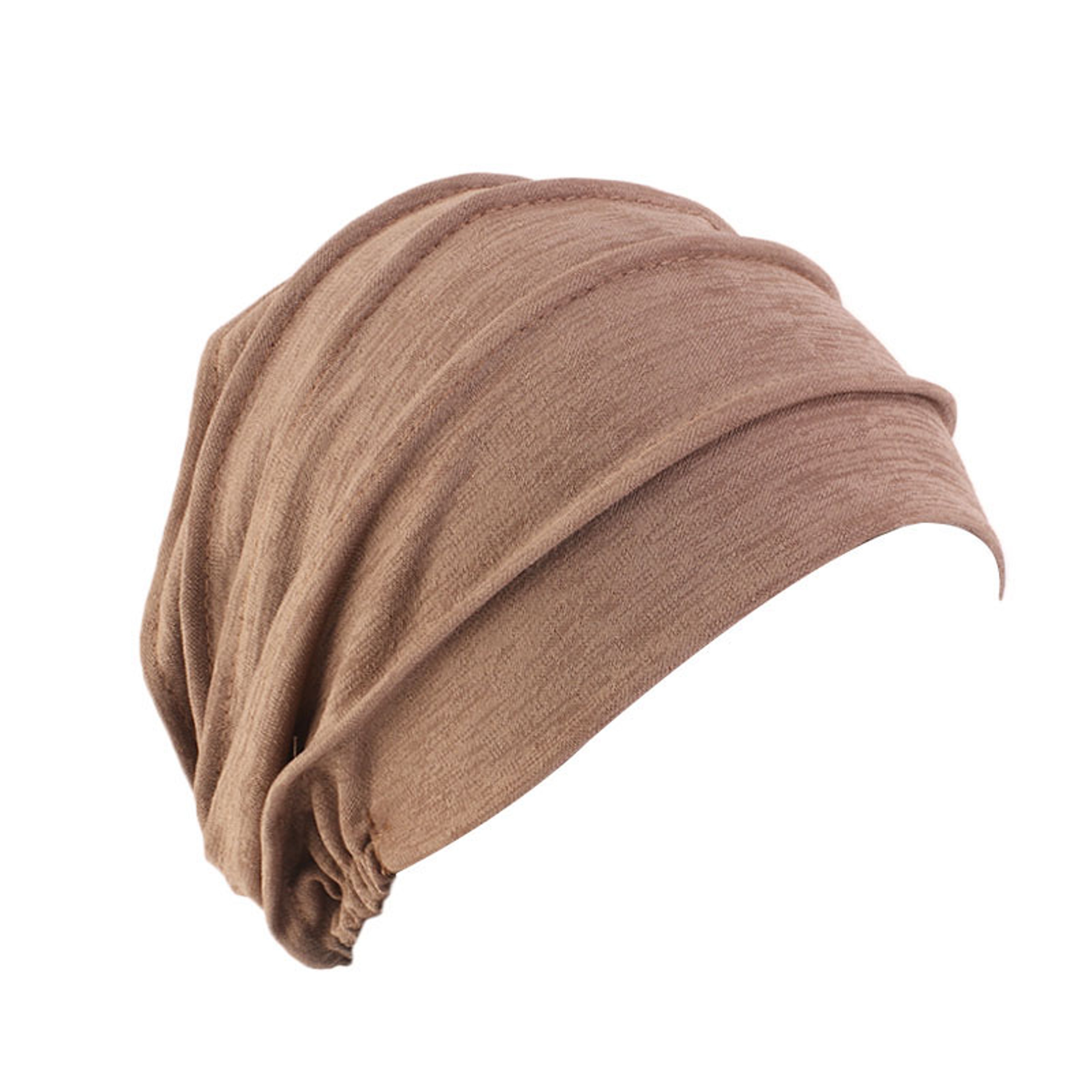 Soft Cotton Slouch Beanie Chemo Cap  Hijab Undercap Stretch Turban Hat For Women 7
