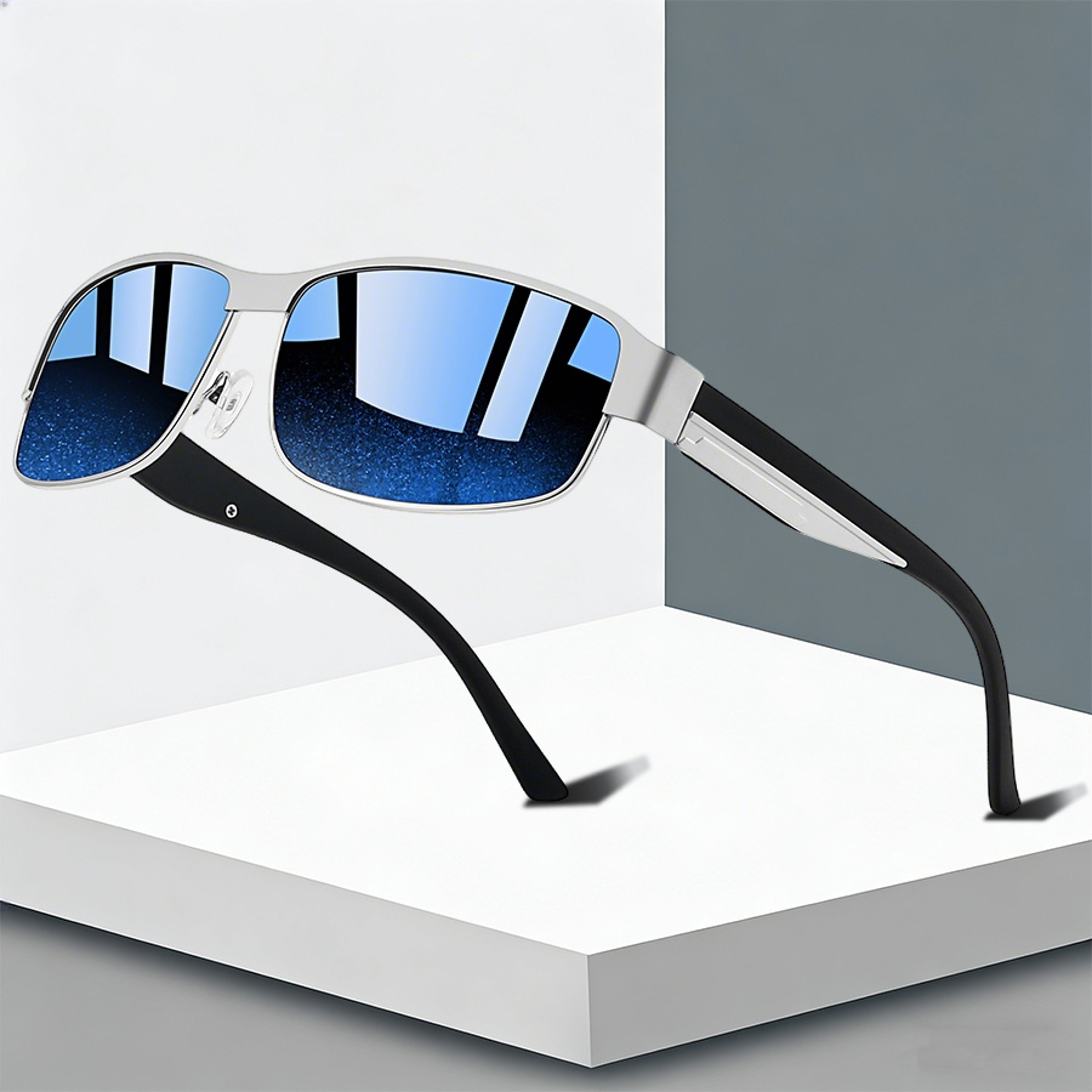 Vintage Rectangle Sunglasses For Men  Women Stylish Driving Fashion Eyewear 0