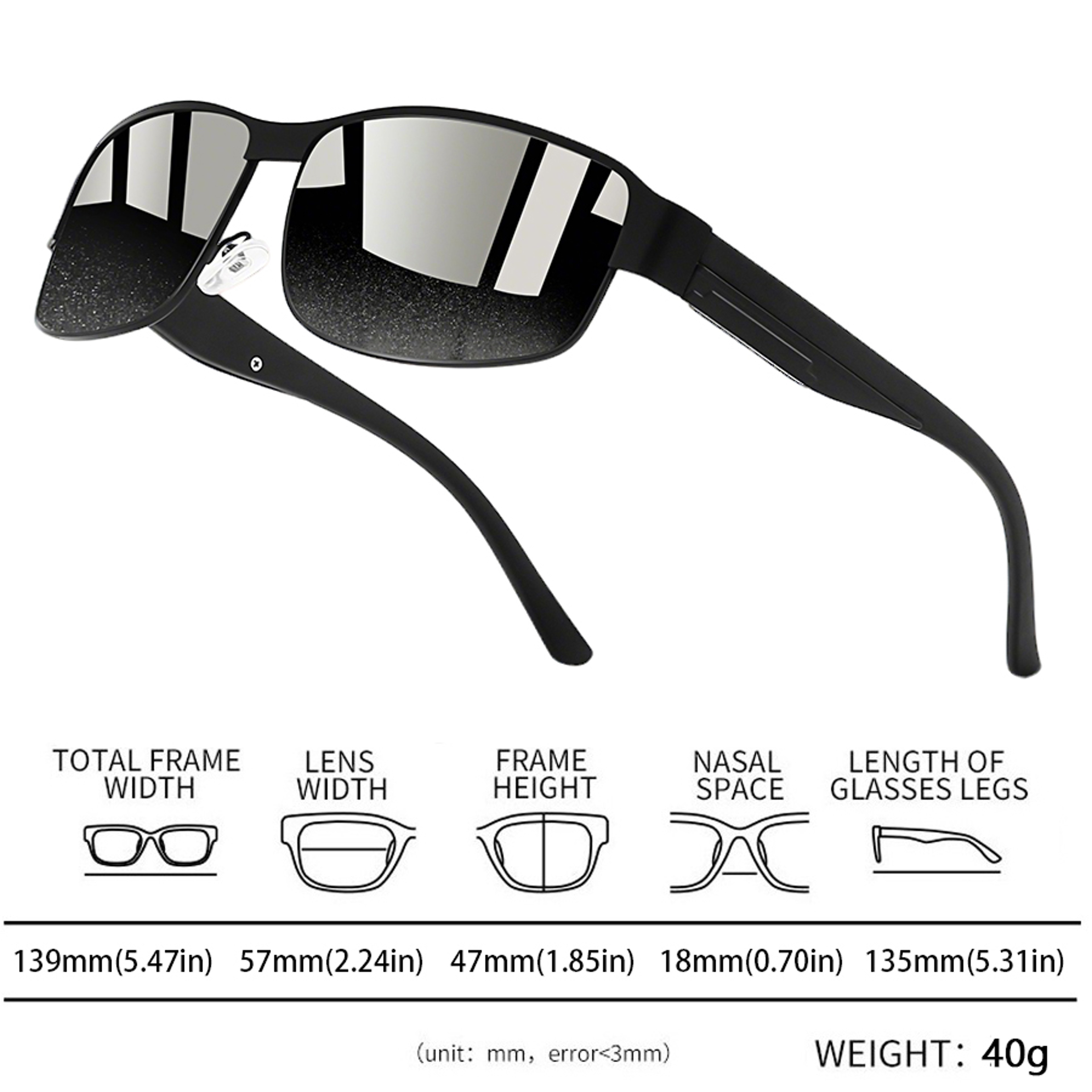 Vintage Rectangle Sunglasses For Men  Women Stylish Driving Fashion Eyewear 5