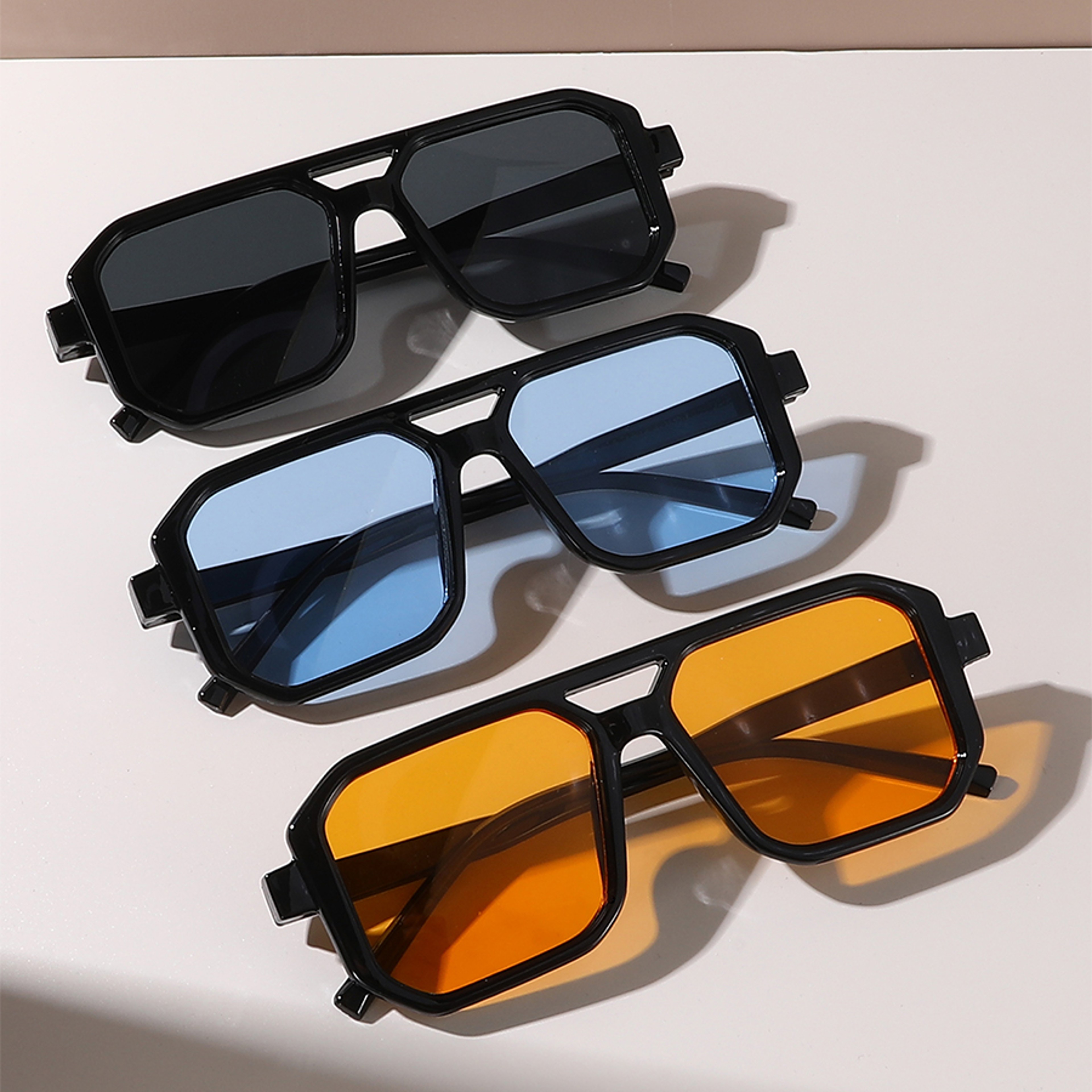 Pilot Frame Glasses Set For Men  Women Boho Festival Fashion Eyewear 2