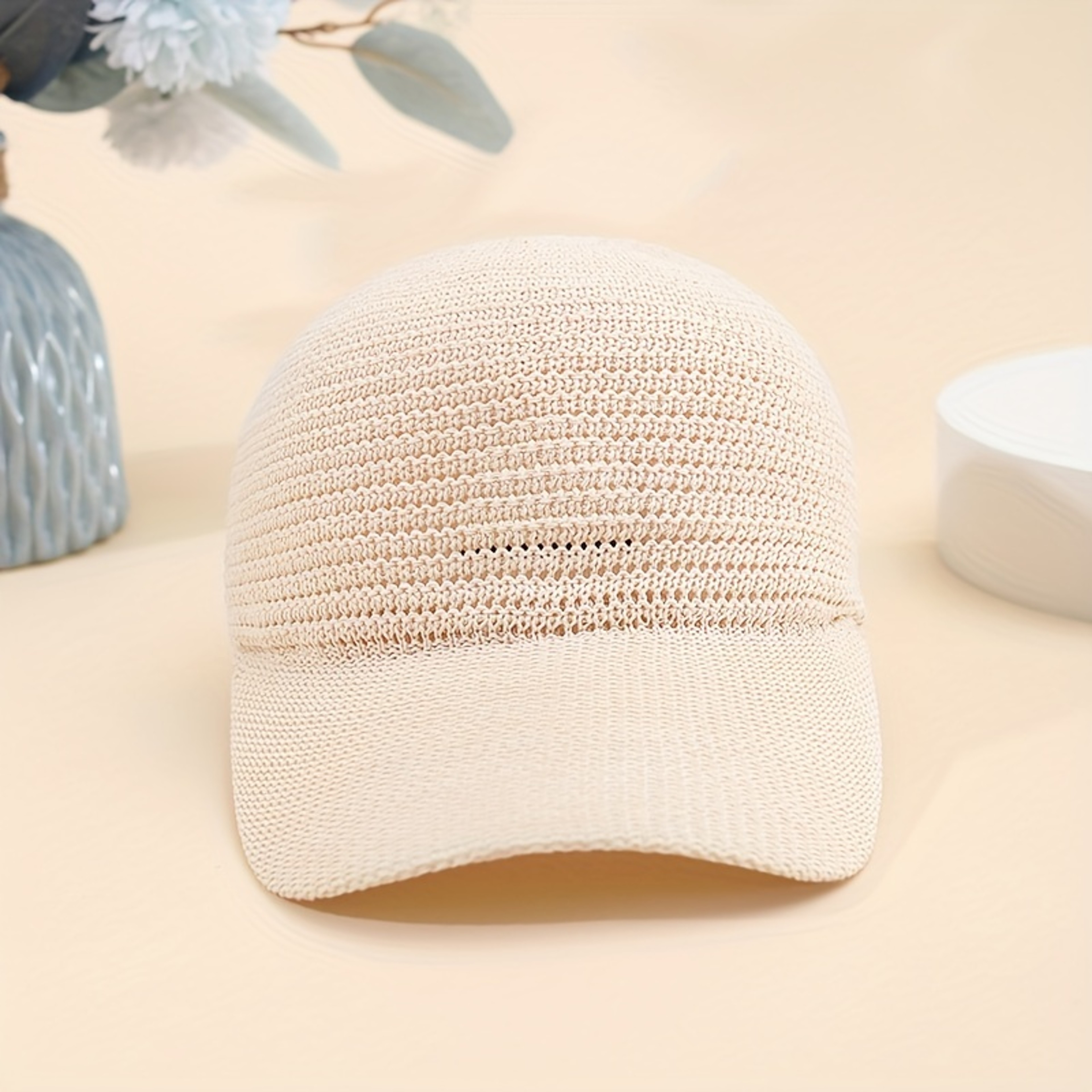 Breathable Linen Baseball Cap Adjustable Summer Duckbill Cap For Men And Women 2