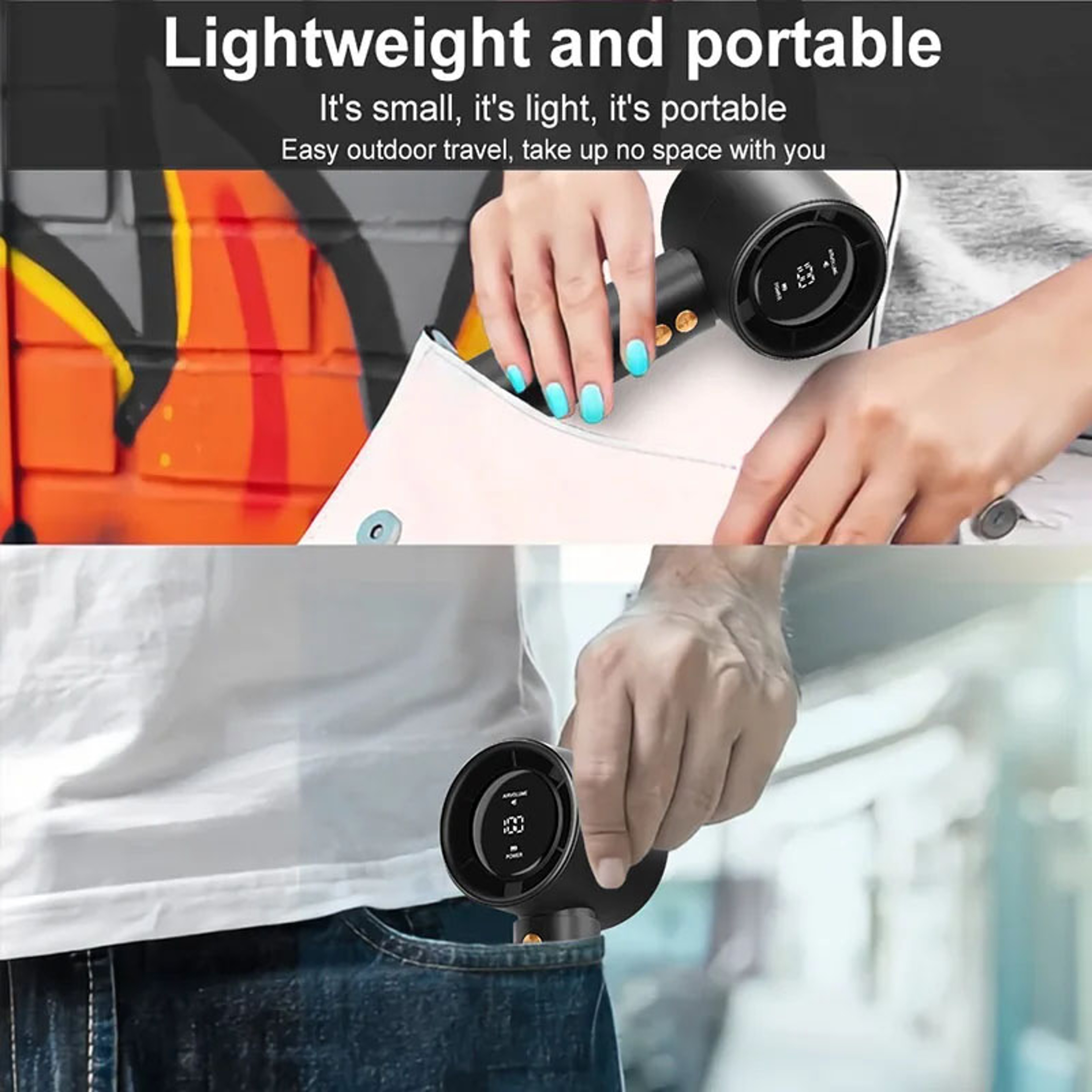 Portable Handheld Fan USB Rechargeable Mini Personal Cooling Fan For Travel And Outdoor Use 9