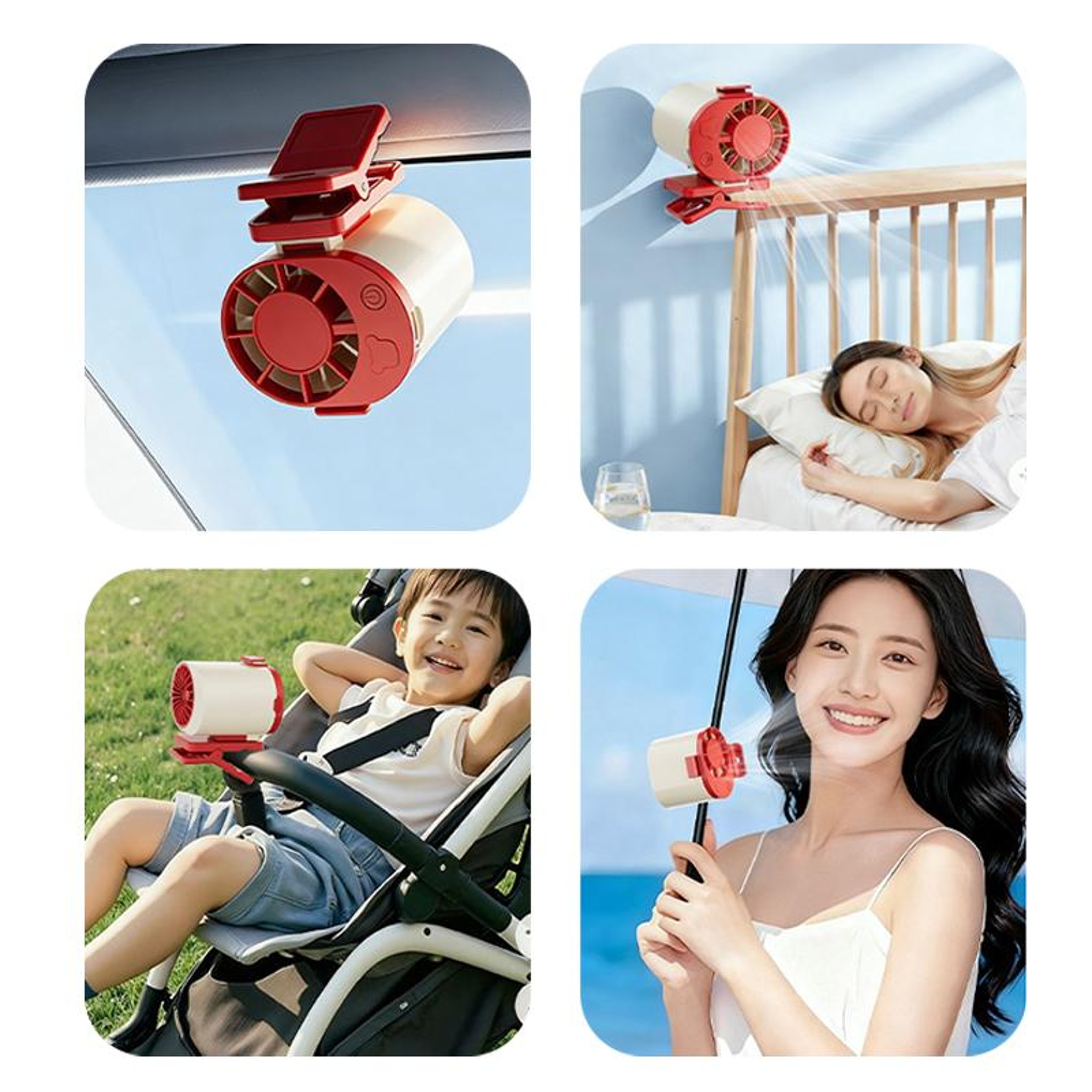 360 Portable Waist Fan USB Rechargeable Hands Free Wearable Cooling Fan For Work Travel  Outdoors 5