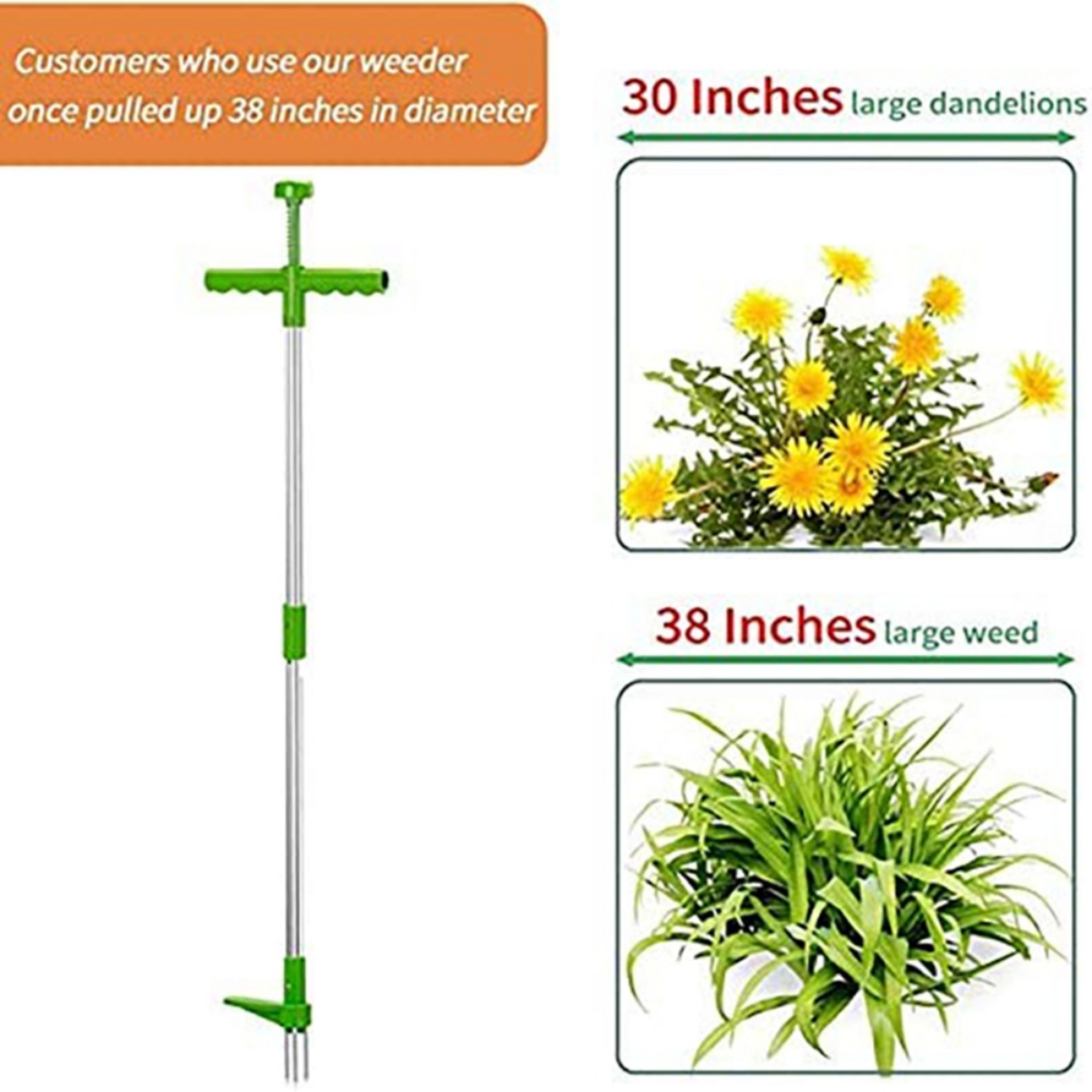Stand Up Weed Puller Long Handle Garden Weeding Tool for Easy Root Removal – view 6