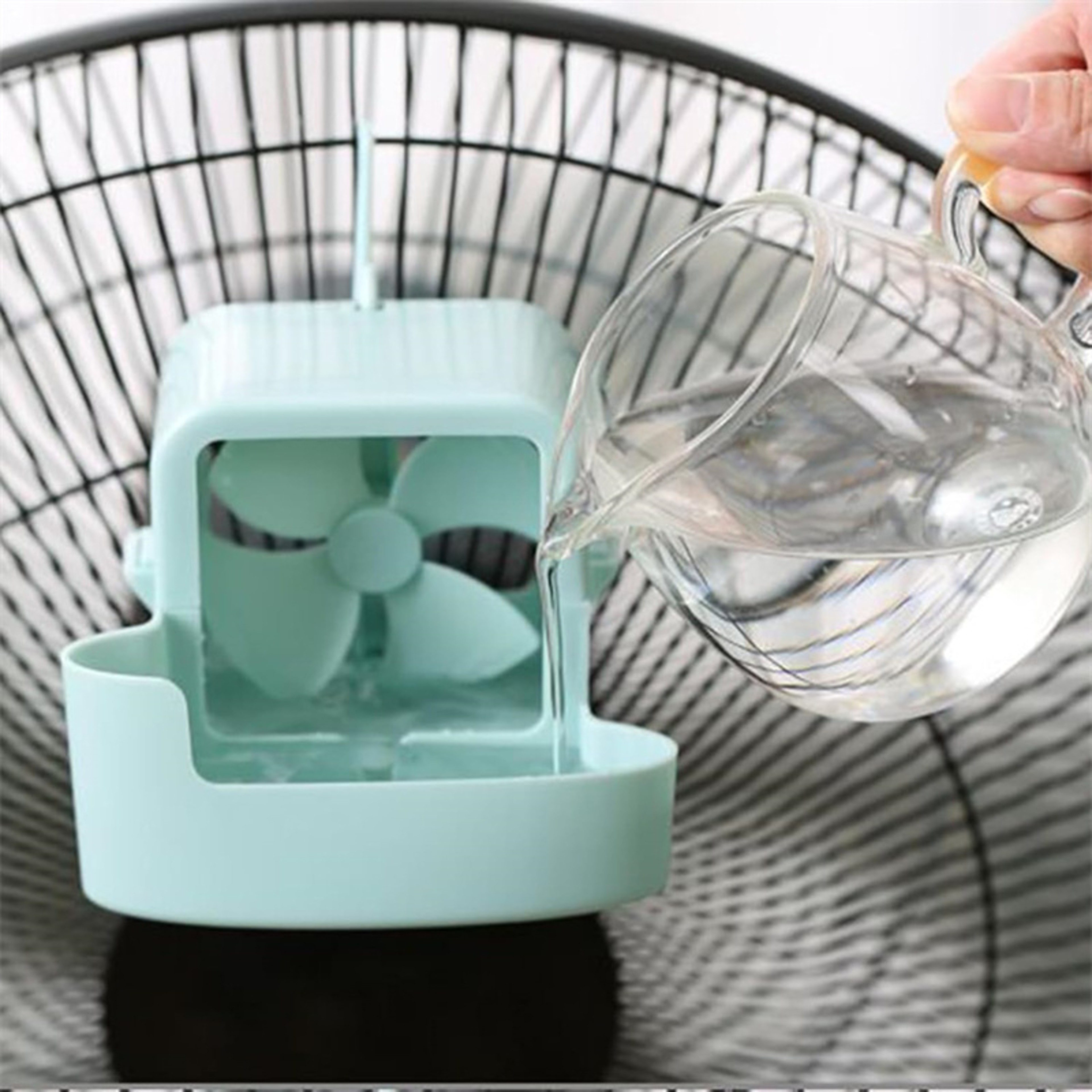 Arctic Breeze Fan Cooling Attachment Ice Box Portable Air Cooler For Desk  Standing Fans 3