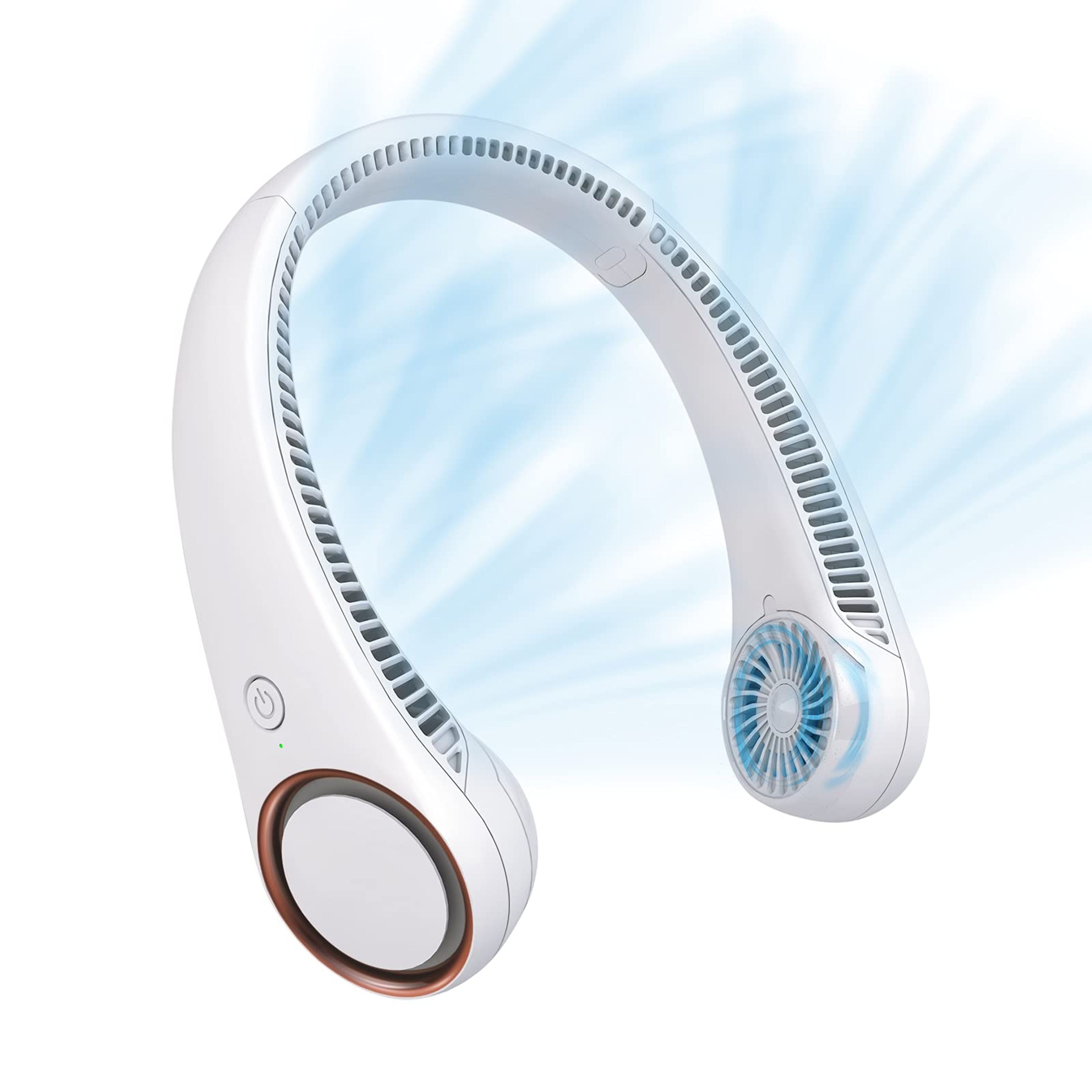 Arctic Breeze Portable Neck Fan Rechargeable Bladeless Hands 2