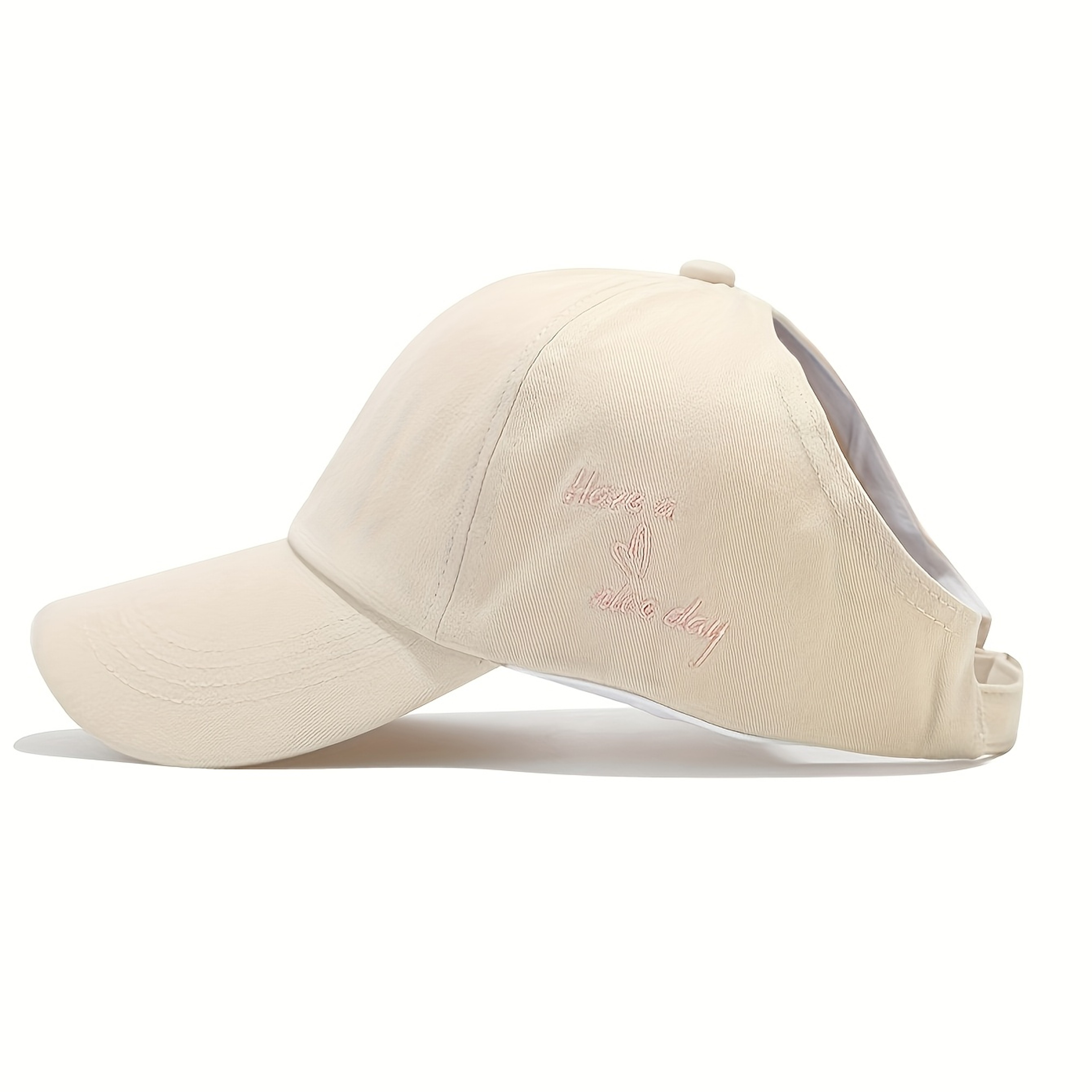 High Ponytail Hat For Women Breathable Baseball Cap With UV Protection Adjustable Sun Visor 2