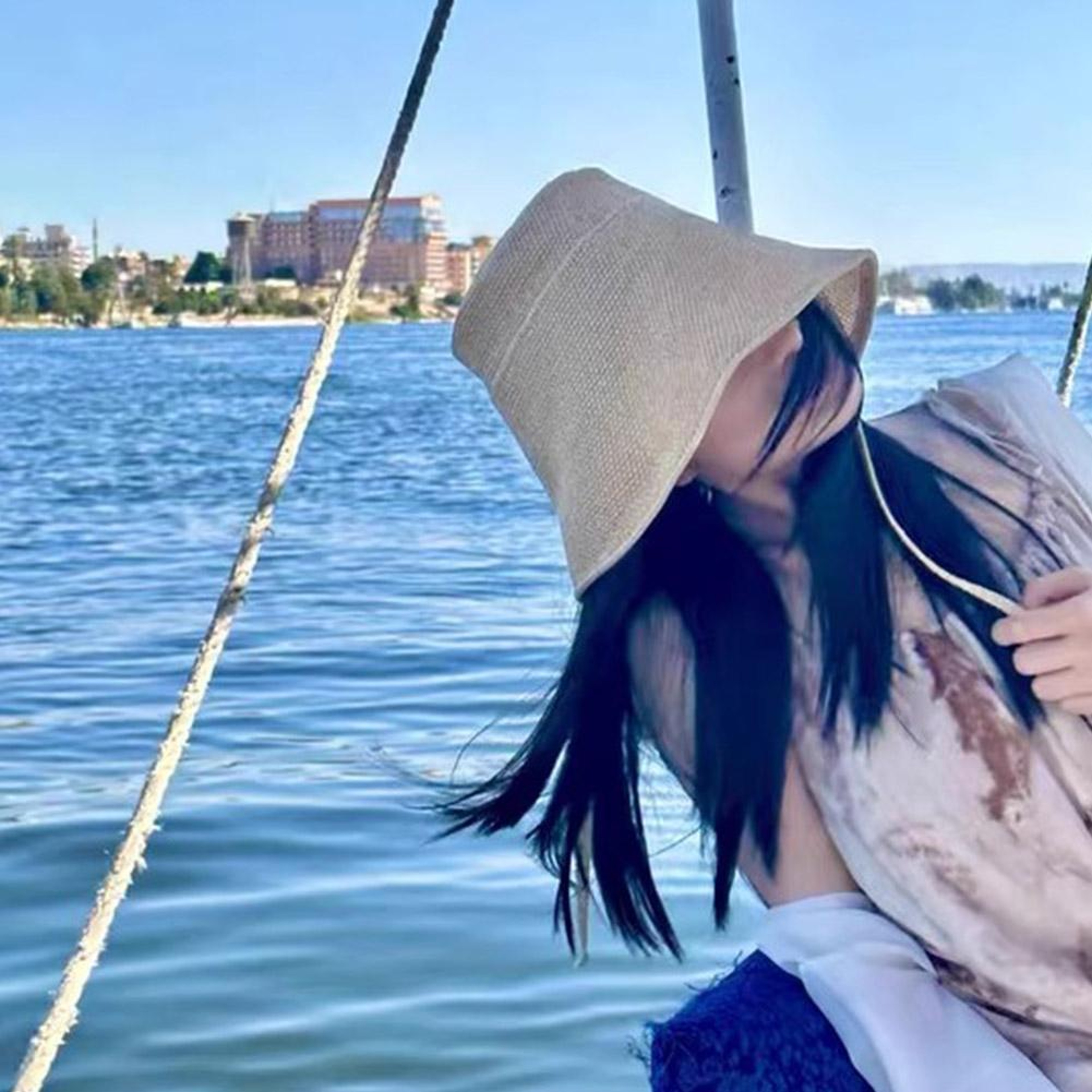 Retro Wide Brim Sun Hat For Women Breathable Straw Sun Hat With Cotton Linen UV Protection 5