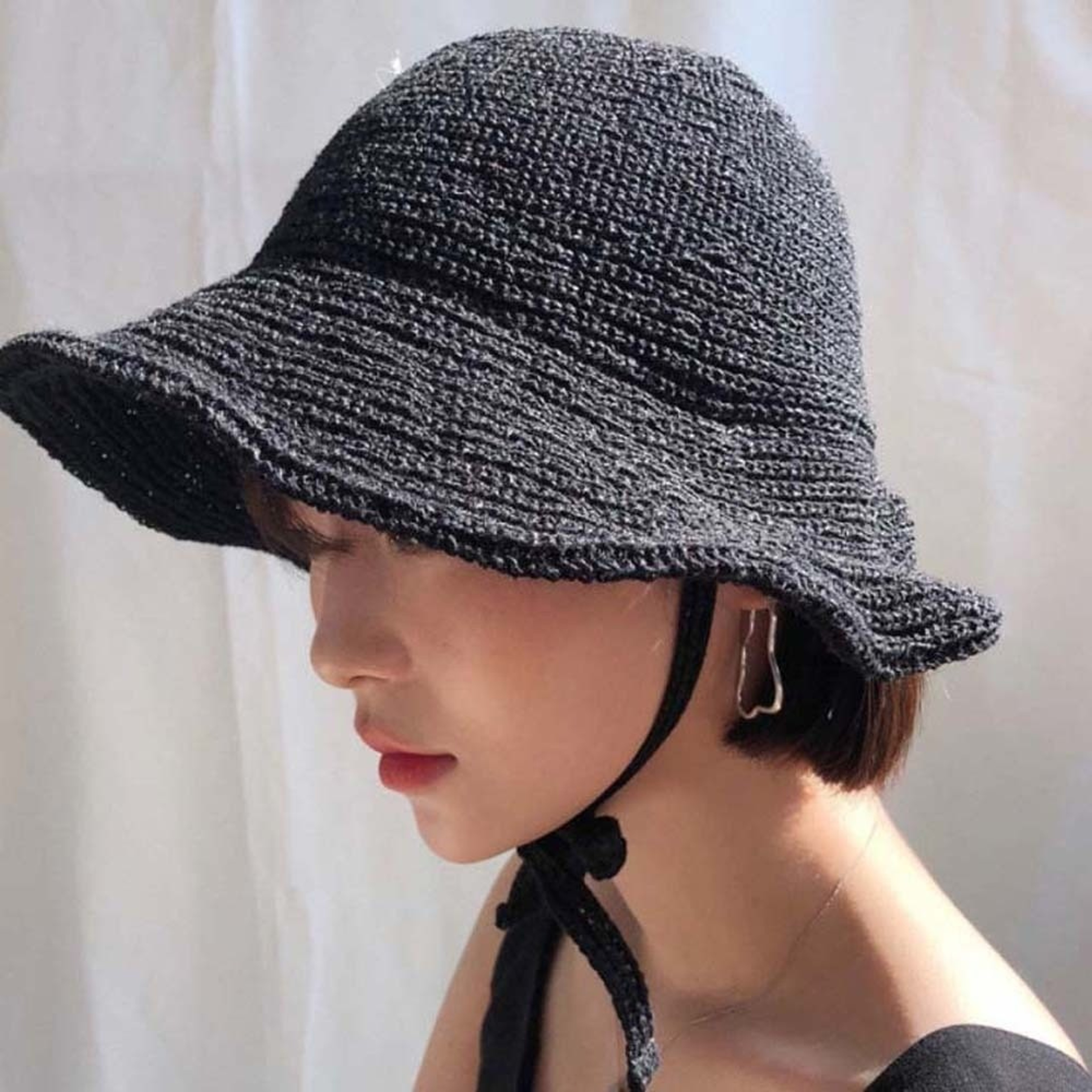 Coastal Breeze Wide Brim Straw Hat For Women Foldable Beach Sun Hat 1