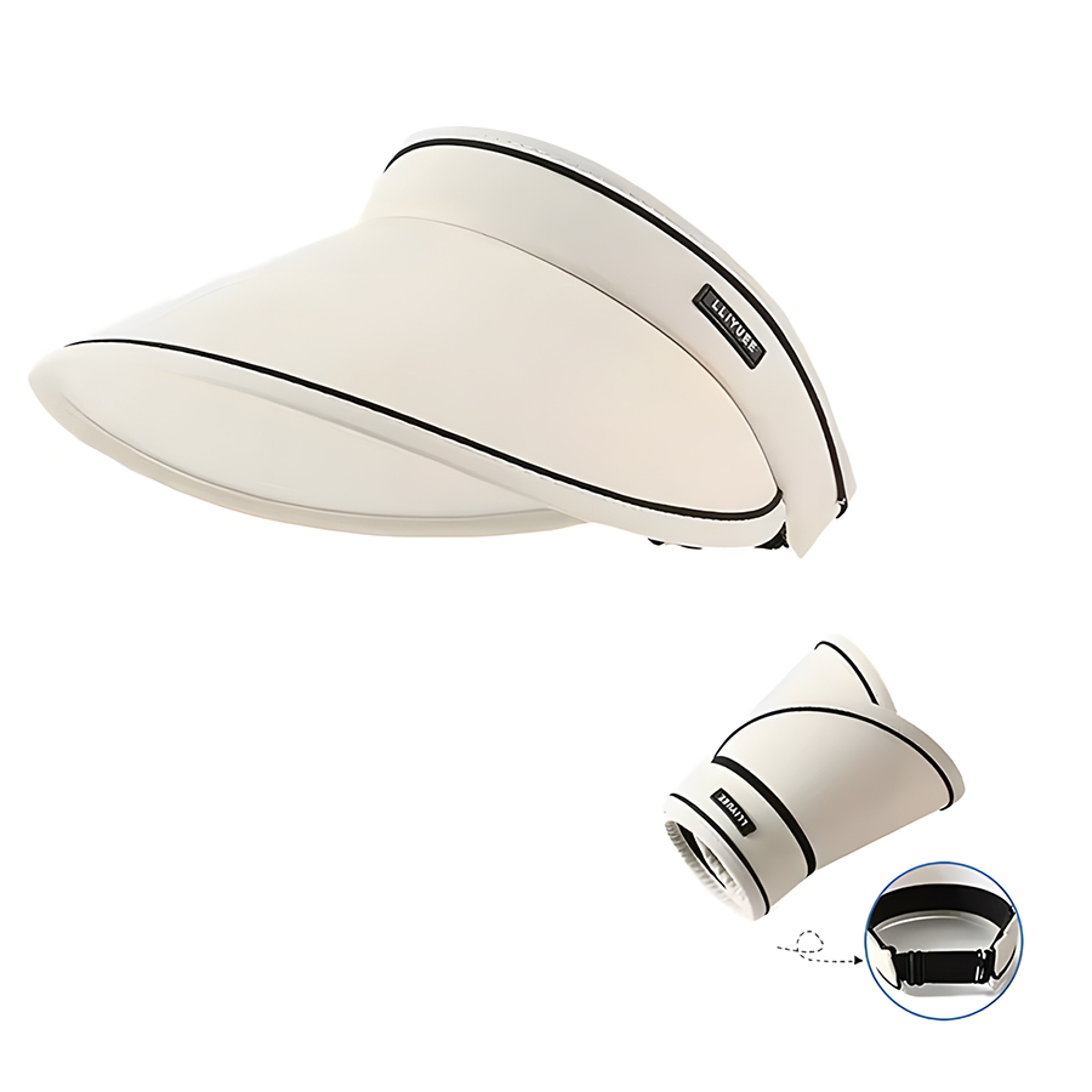 Womens Wide Brim Sun Visor UV Protection Packable Beach Hat 6