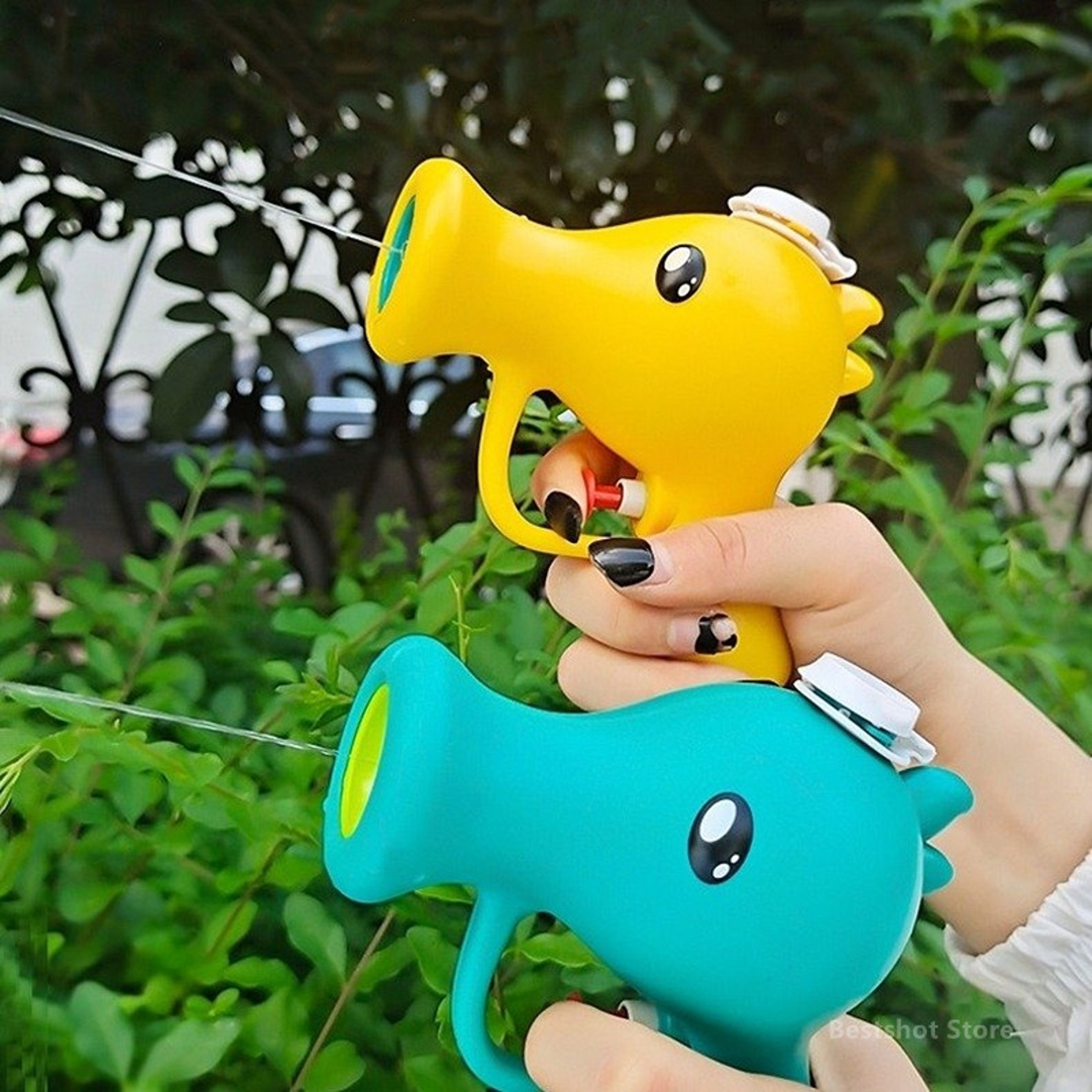 Cute Pea Kids Water Gun Cartoon Water Blaster For Pool Beach  Summer Outdoor Play 2
