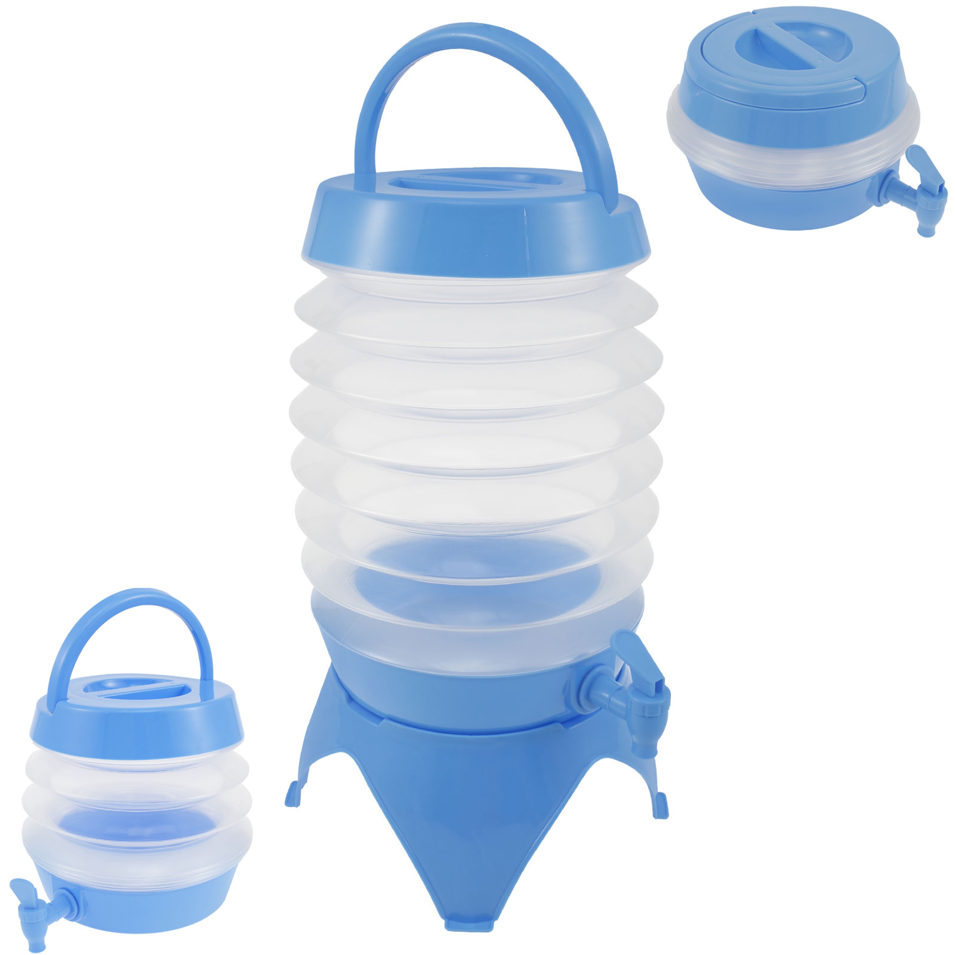 Collapsible Water Dispenser with Spigot Portable Camping Water Jug for Fridge and Outdoor Uses – view 1