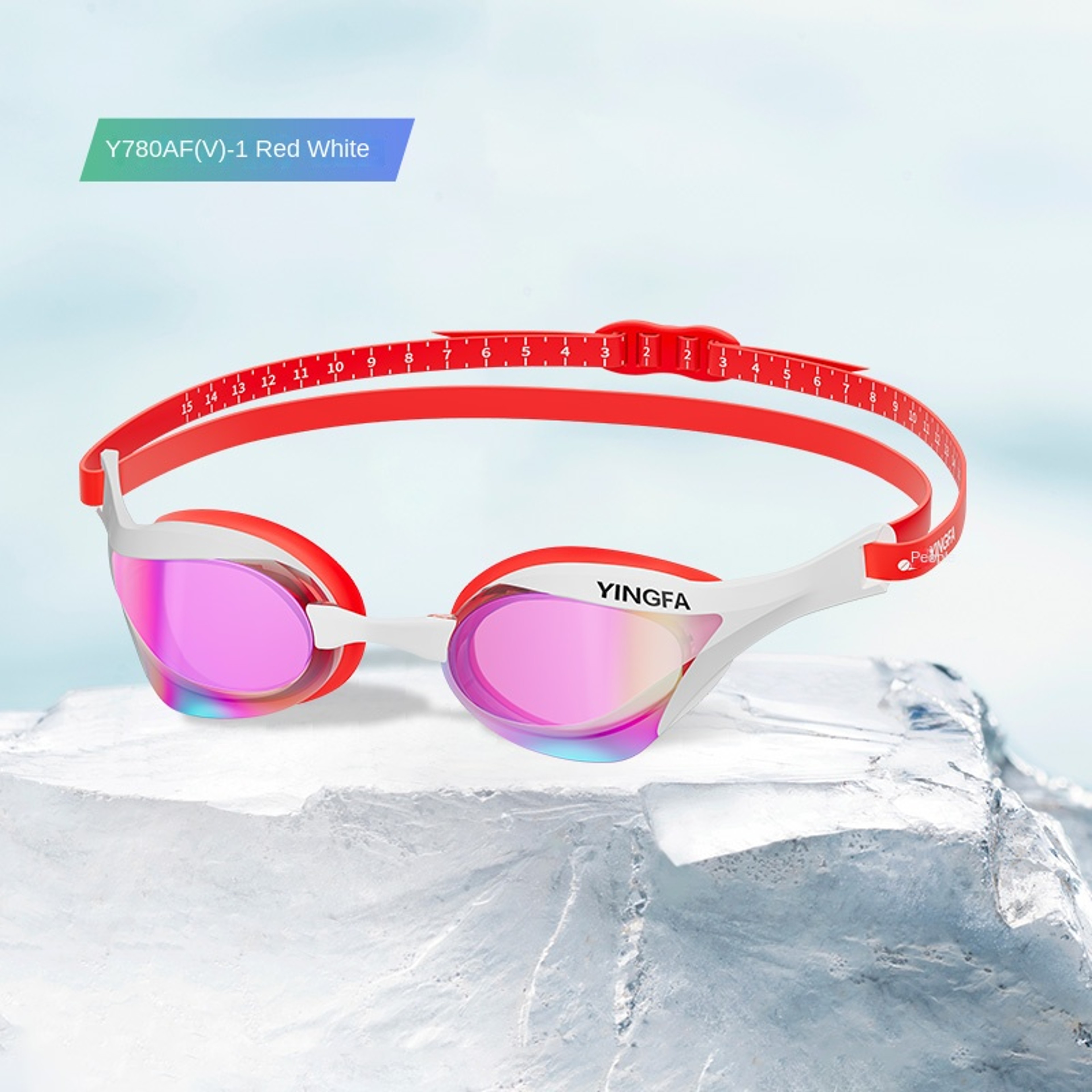 ProShield Swimming Goggles Anti Fog Waterproof Racing Swim Goggles With Adjustable Nose Bridge 1