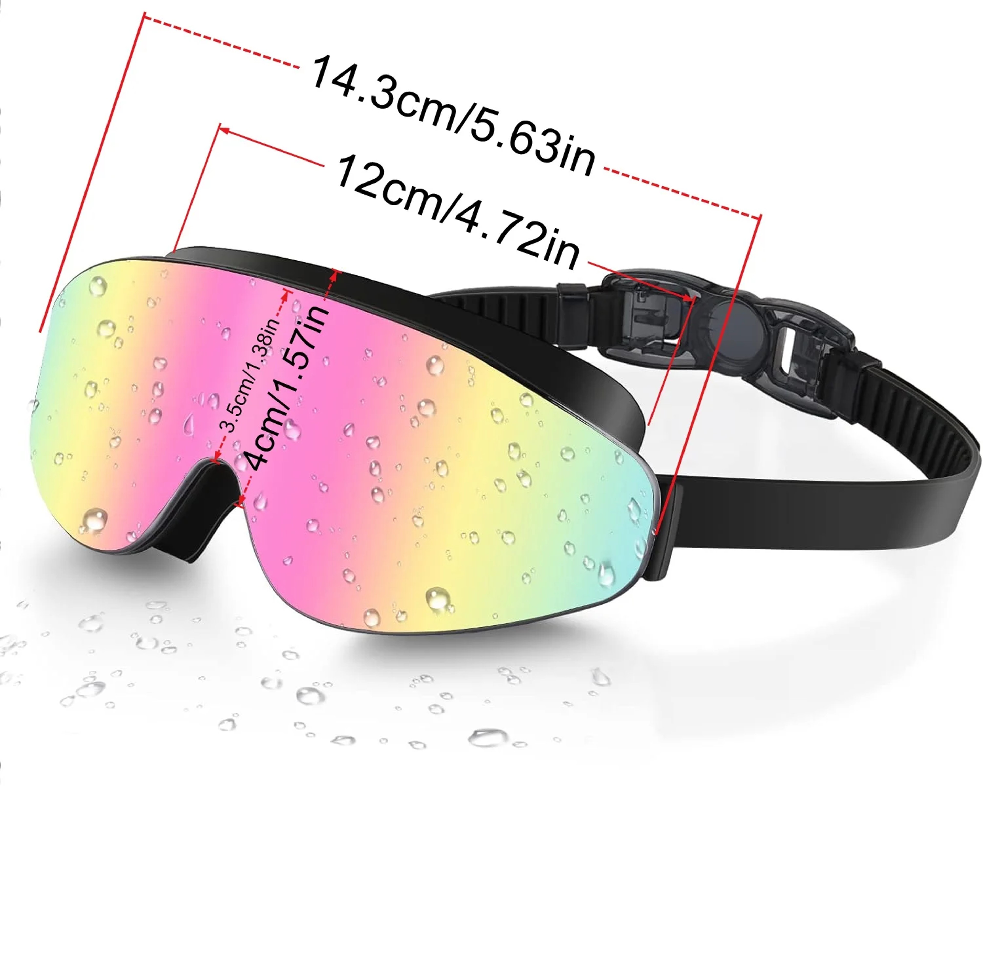 Kids Polarized Swim Goggles With Anti Fog Wide View Leak Proof Design 3
