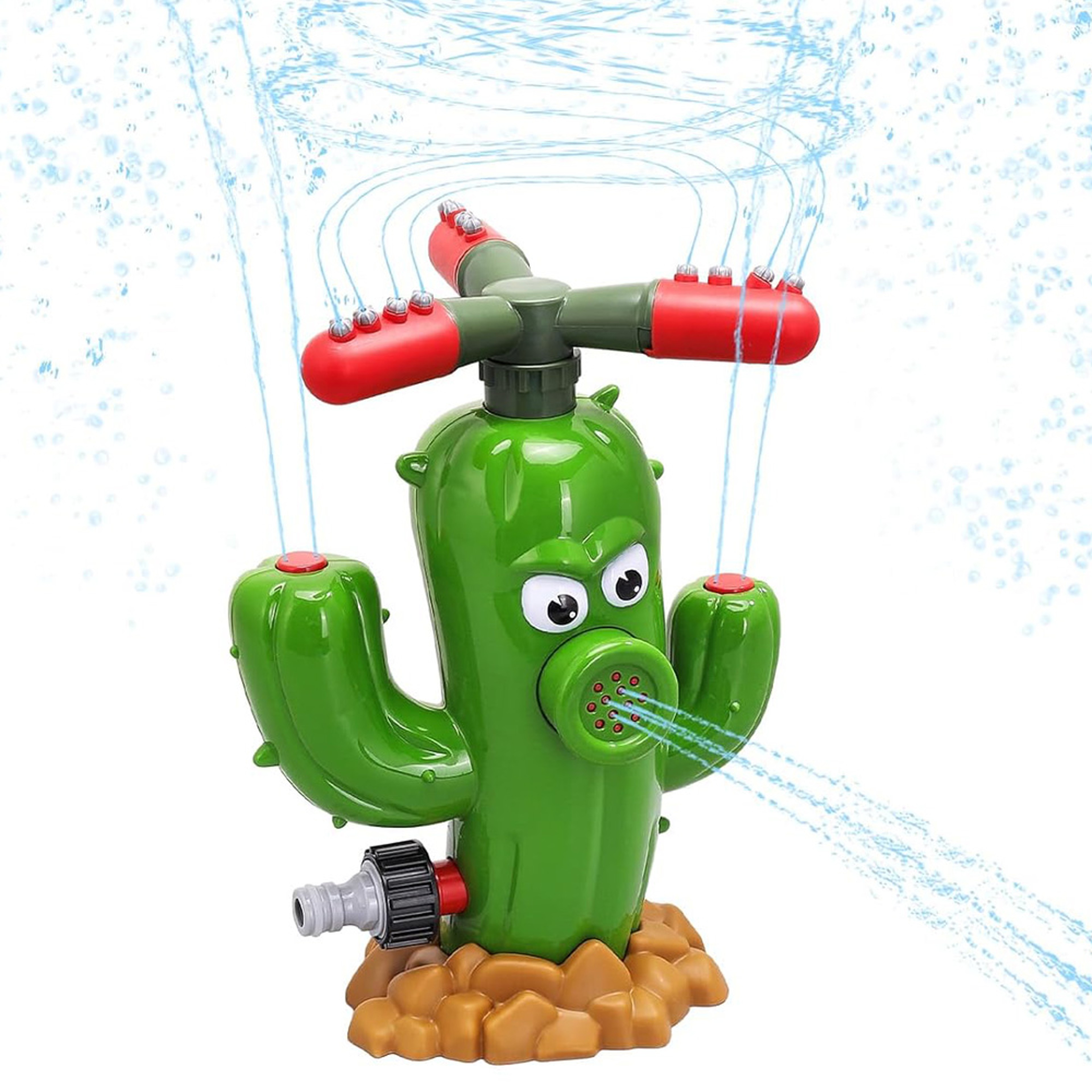 Cactus Sprinkler For Kids Outdoor Water Toy Fun Backyard Splash Sprinkler 1