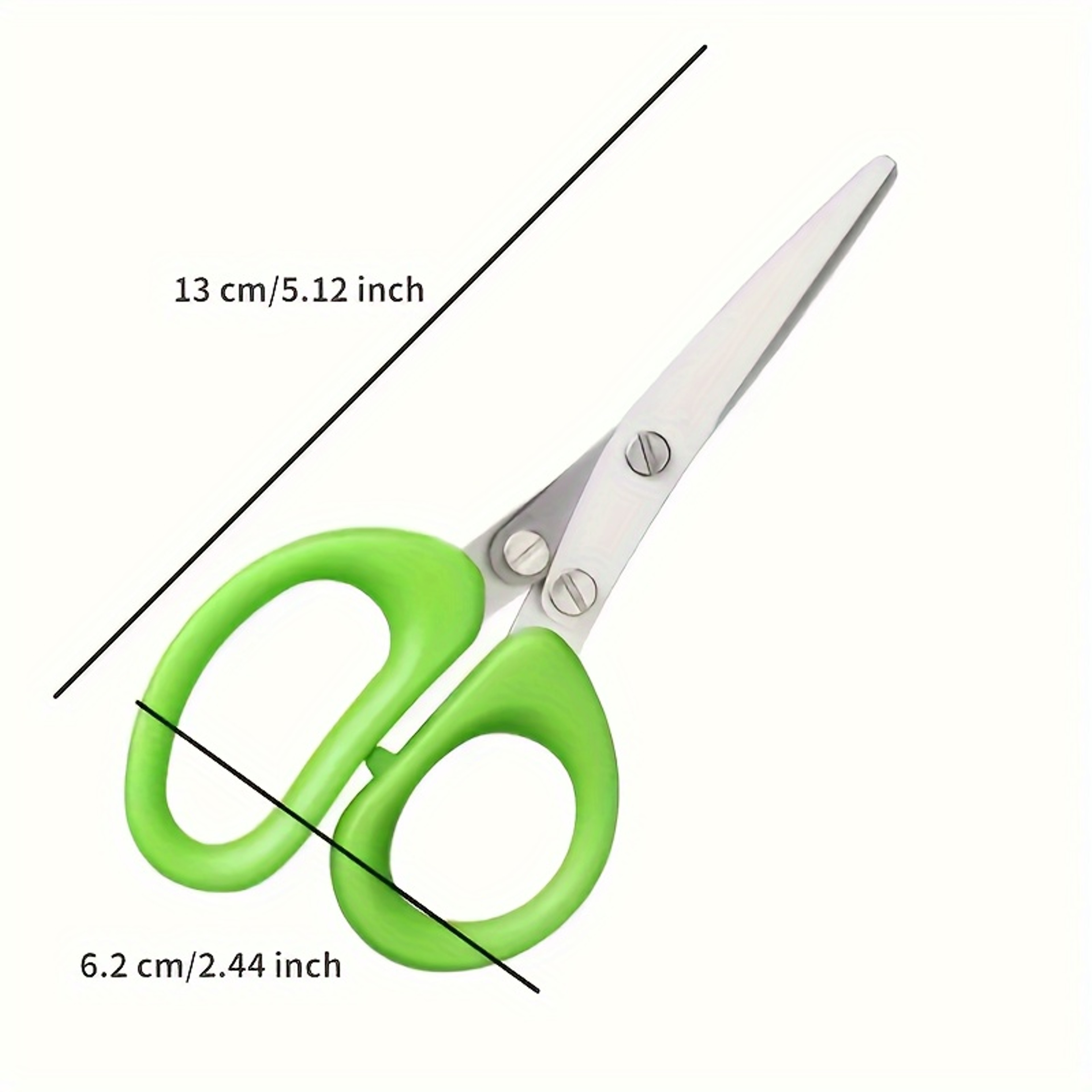 5 Blade Stainless Steel Herb Scissors Ultra Sharp Kitchen Herb Cutter With Safety Cover 3