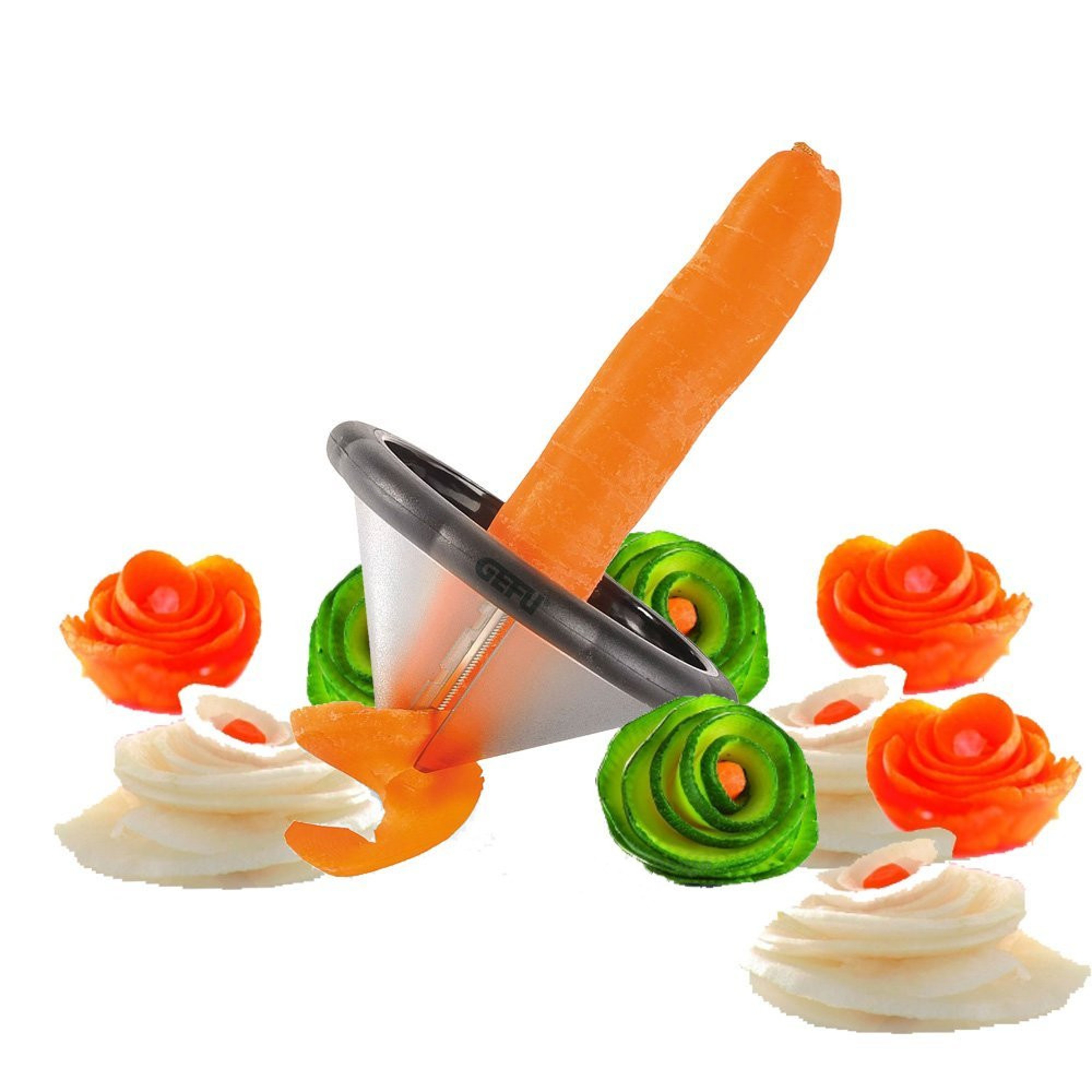 Creative Vegetable Spiral Cutter  Fruit Carving Tool For Decorative Salad Garnishes 0