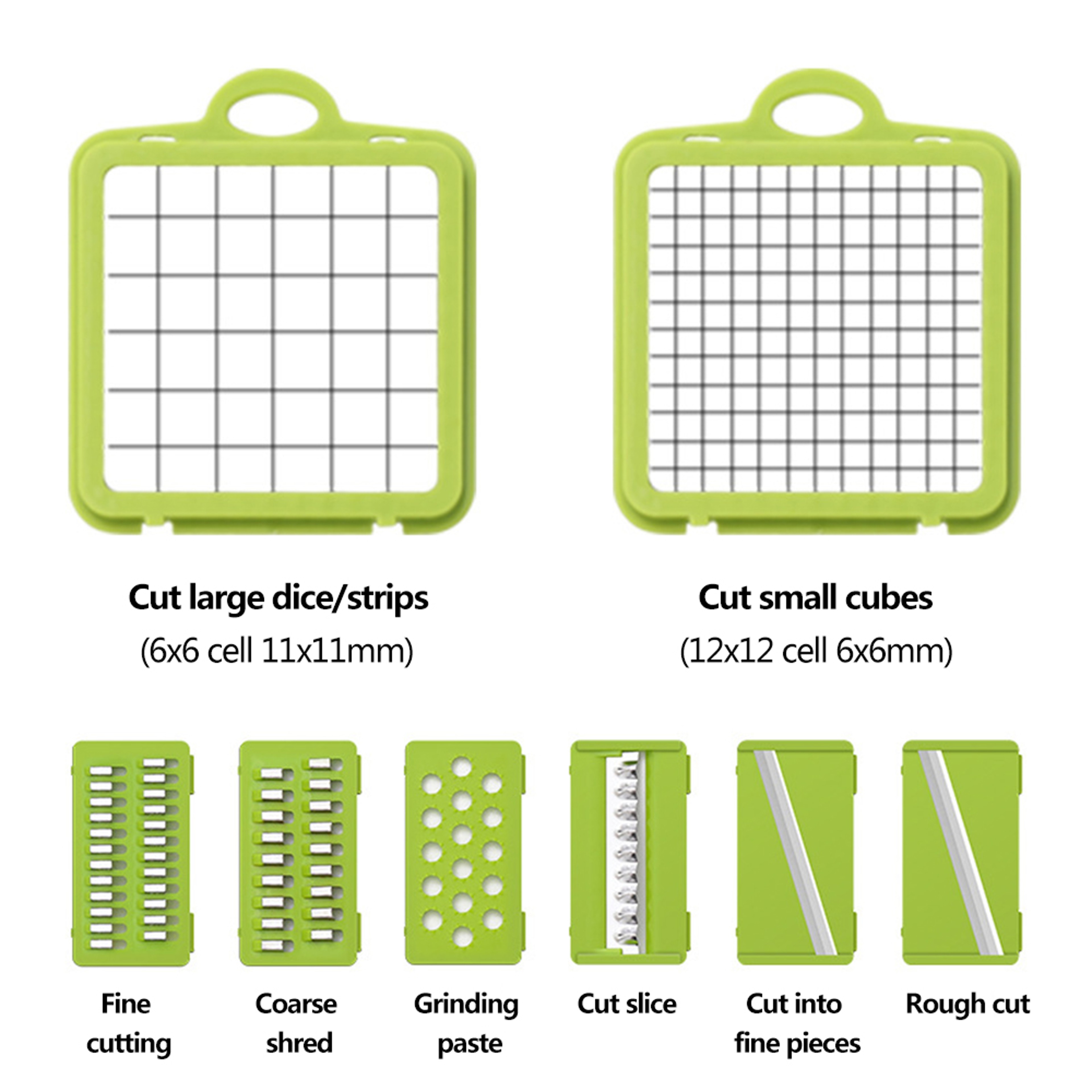 Multifunction Vegetable Slicer  Vegetable Chopper With Basket And Interchangeable Blades 3