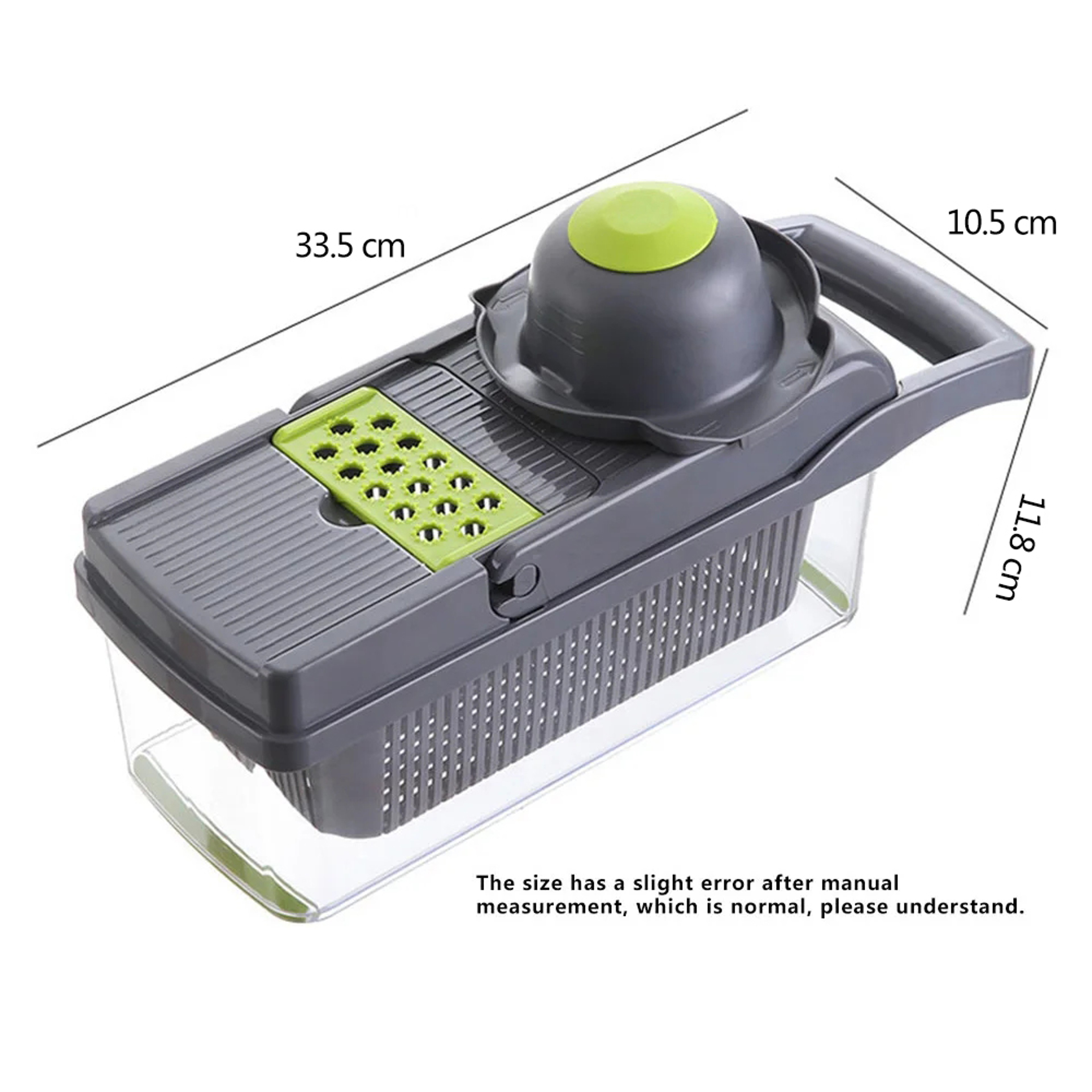 Multifunction Vegetable Slicer  Vegetable Chopper With Basket And Interchangeable Blades 4
