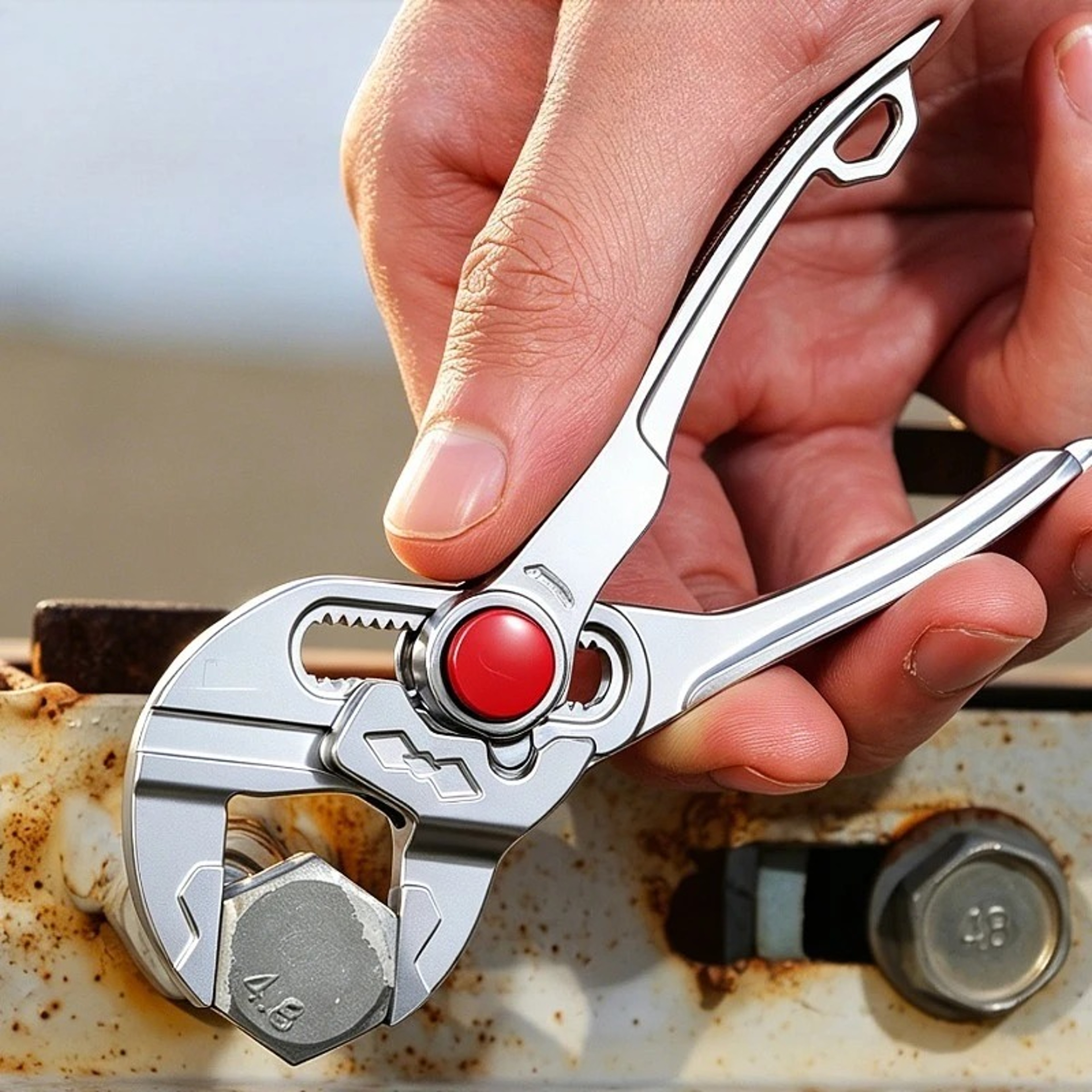 Mini Water Pump Pliers Adjustable Pipe Wrench for Plumbing Repairs – view 4
