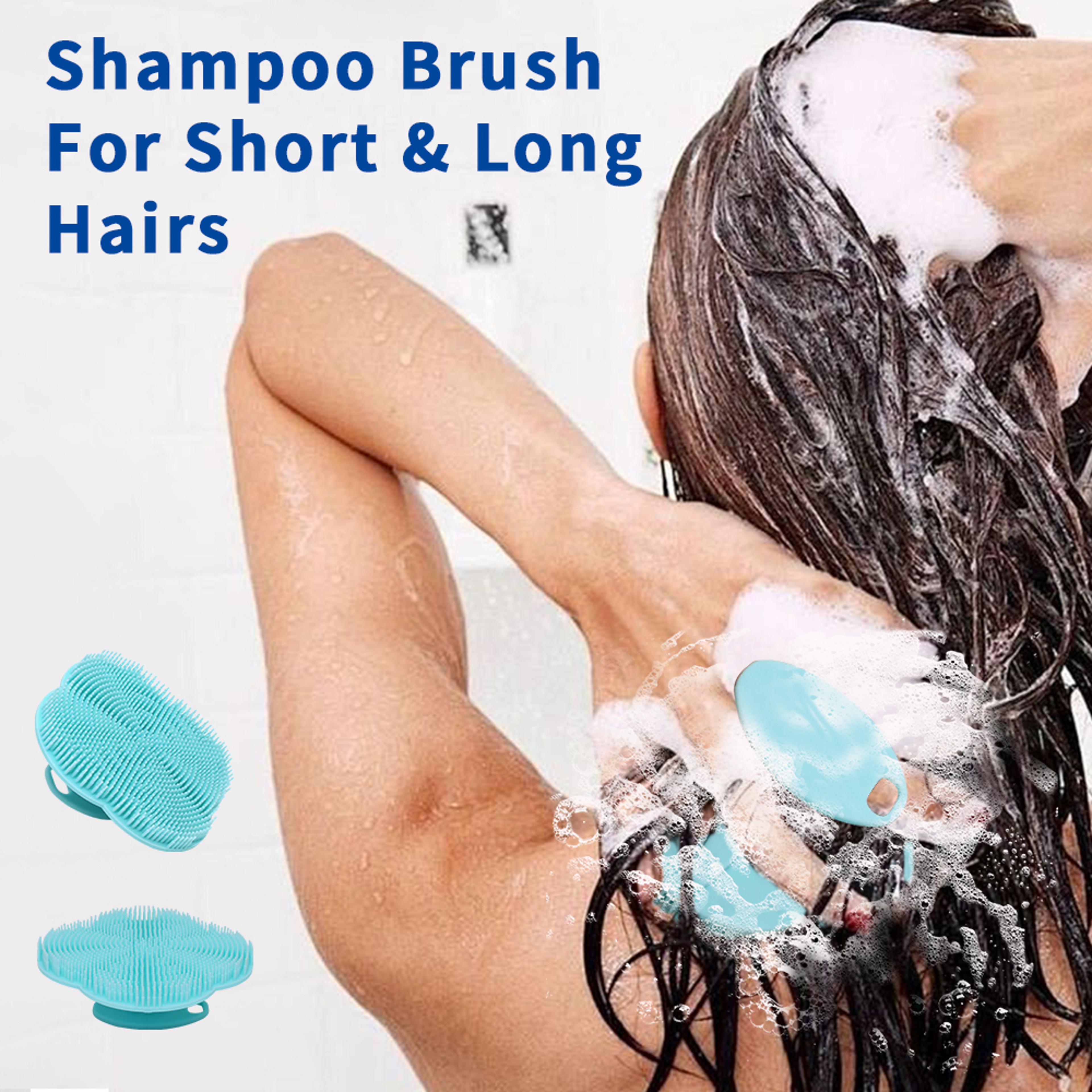 Silicone Body Scrubber  Scalp Massage Brush For Deep Cleansing And Gentle Exfoliation 3