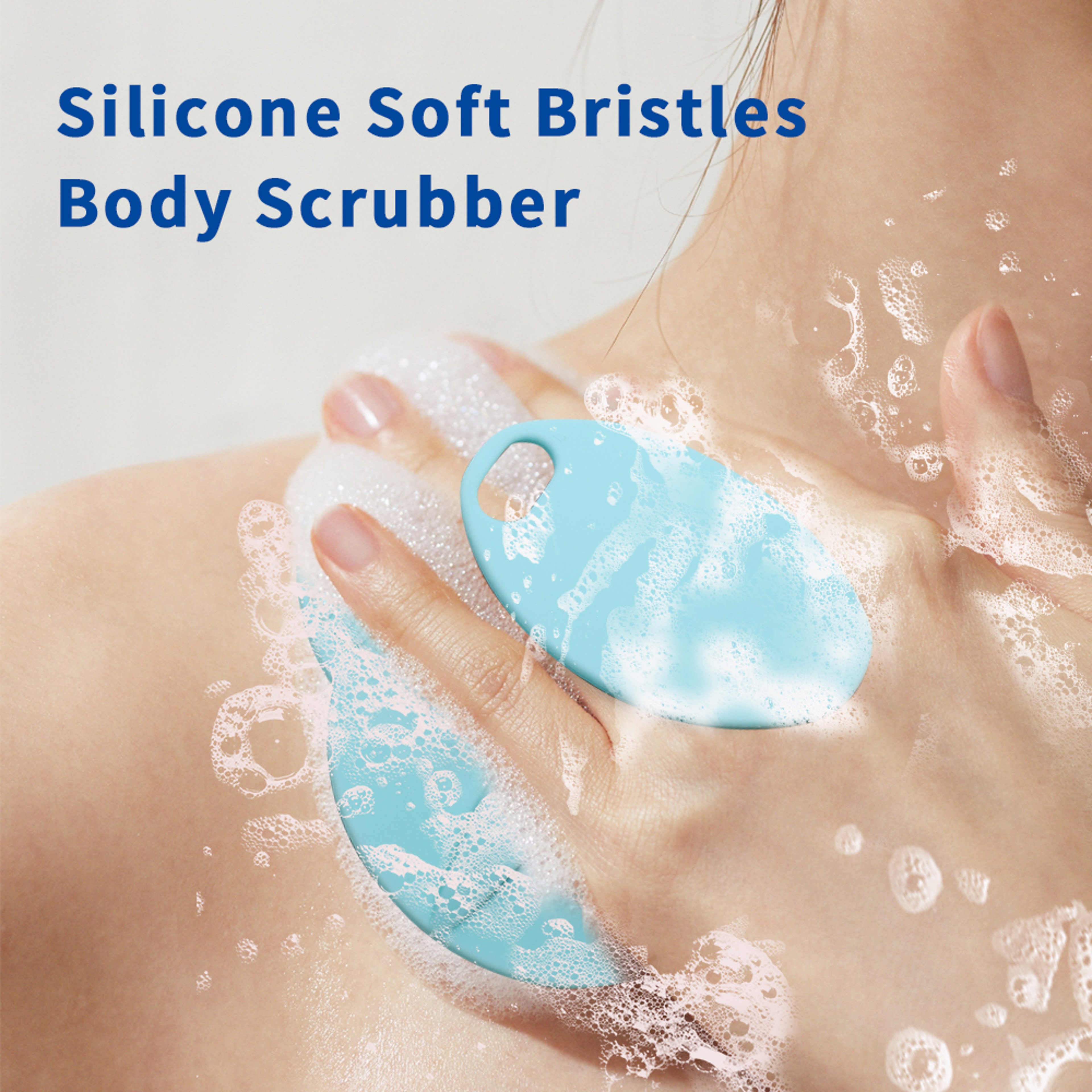 Silicone Body Scrubber  Scalp Massage Brush For Deep Cleansing And Gentle Exfoliation 4