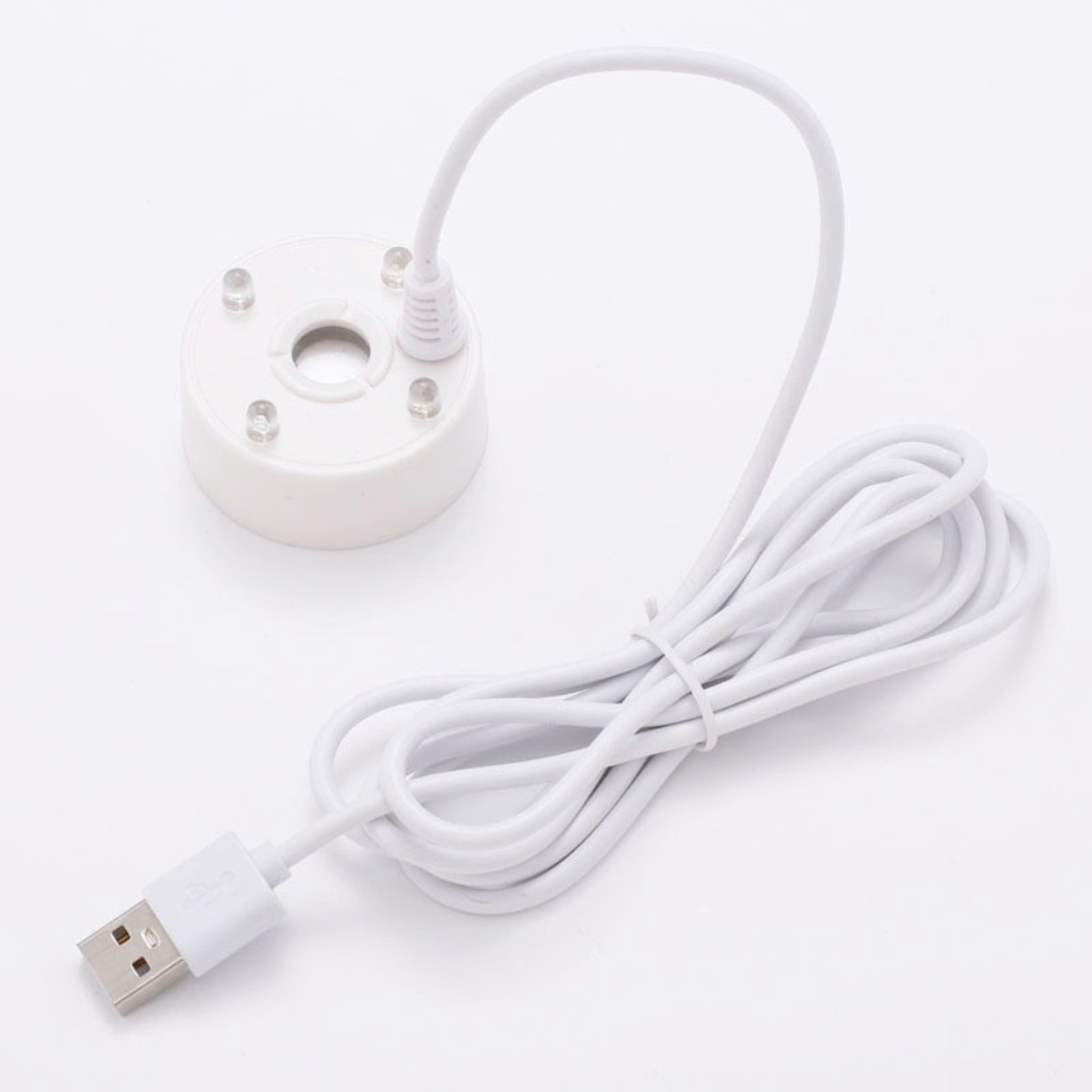 USB Mist Maker With Color Changing LED Lights Portable Ultrasonic Pond Fogger For Fish Tanks  Fount 1