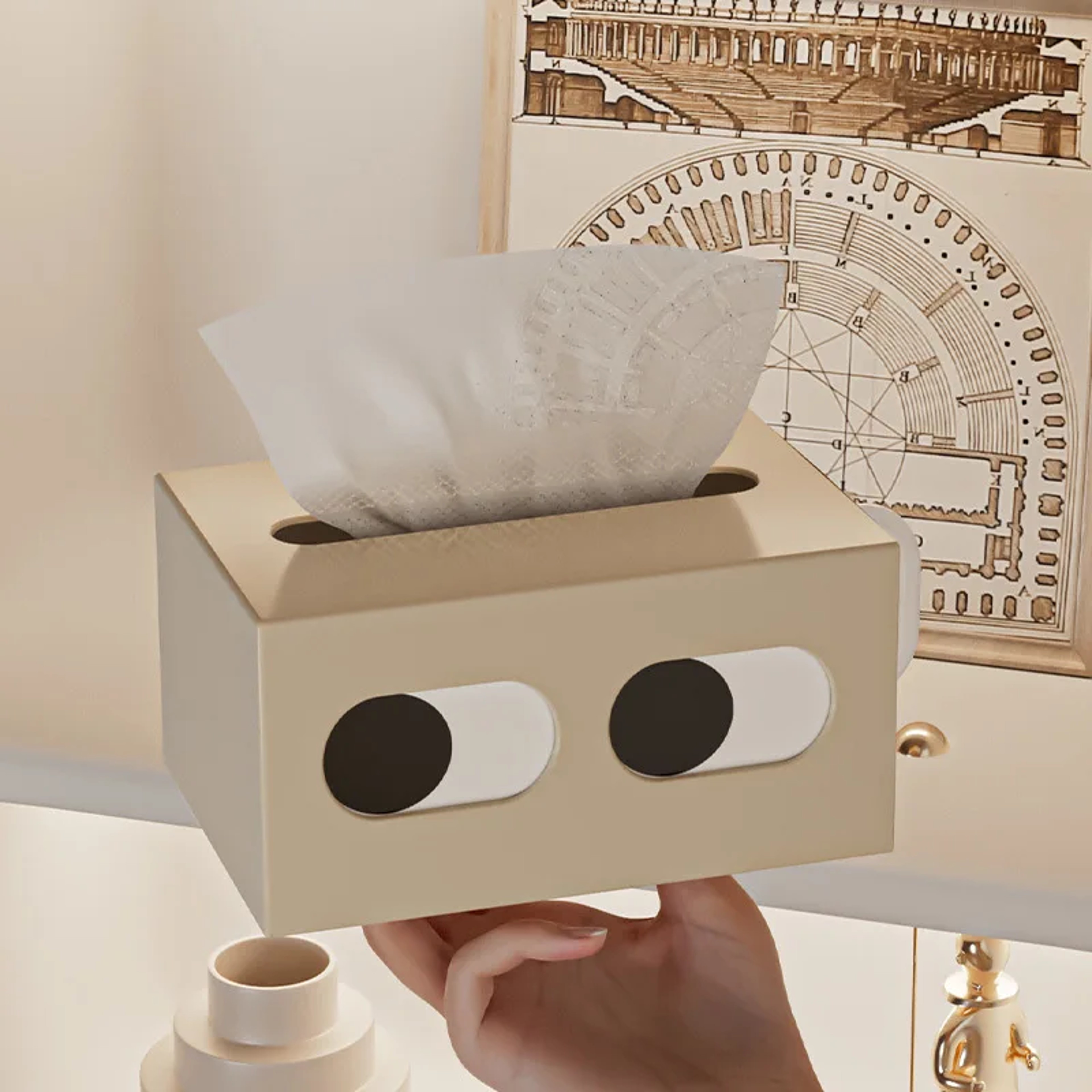 Modern Tissue Box Cover Decorative Tissue Box Holder For Bathroom Living Room  Bedroom 2