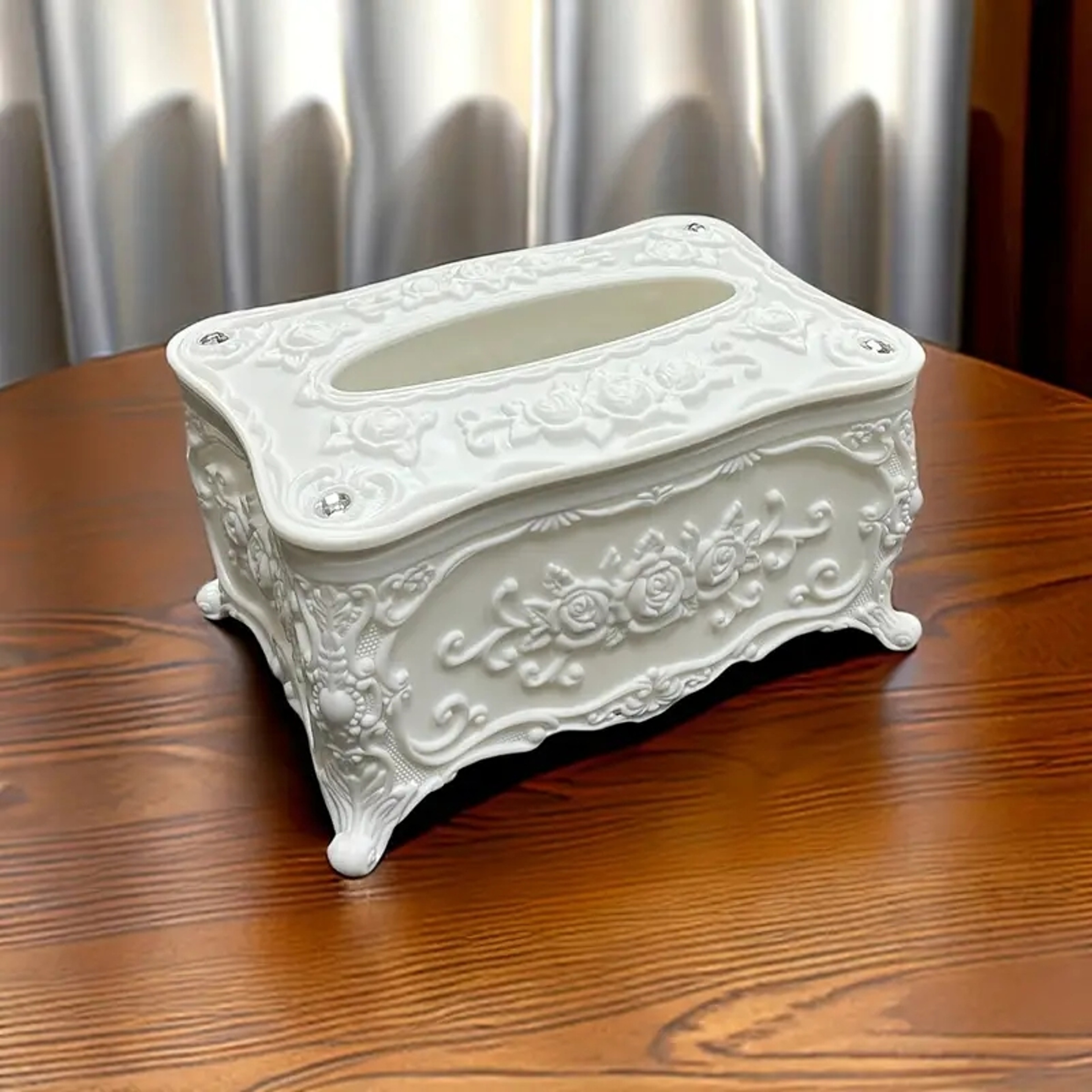 Modern Tissue Box Cover Plastic Napkin Holder For Bathroom Office  Desktop 1
