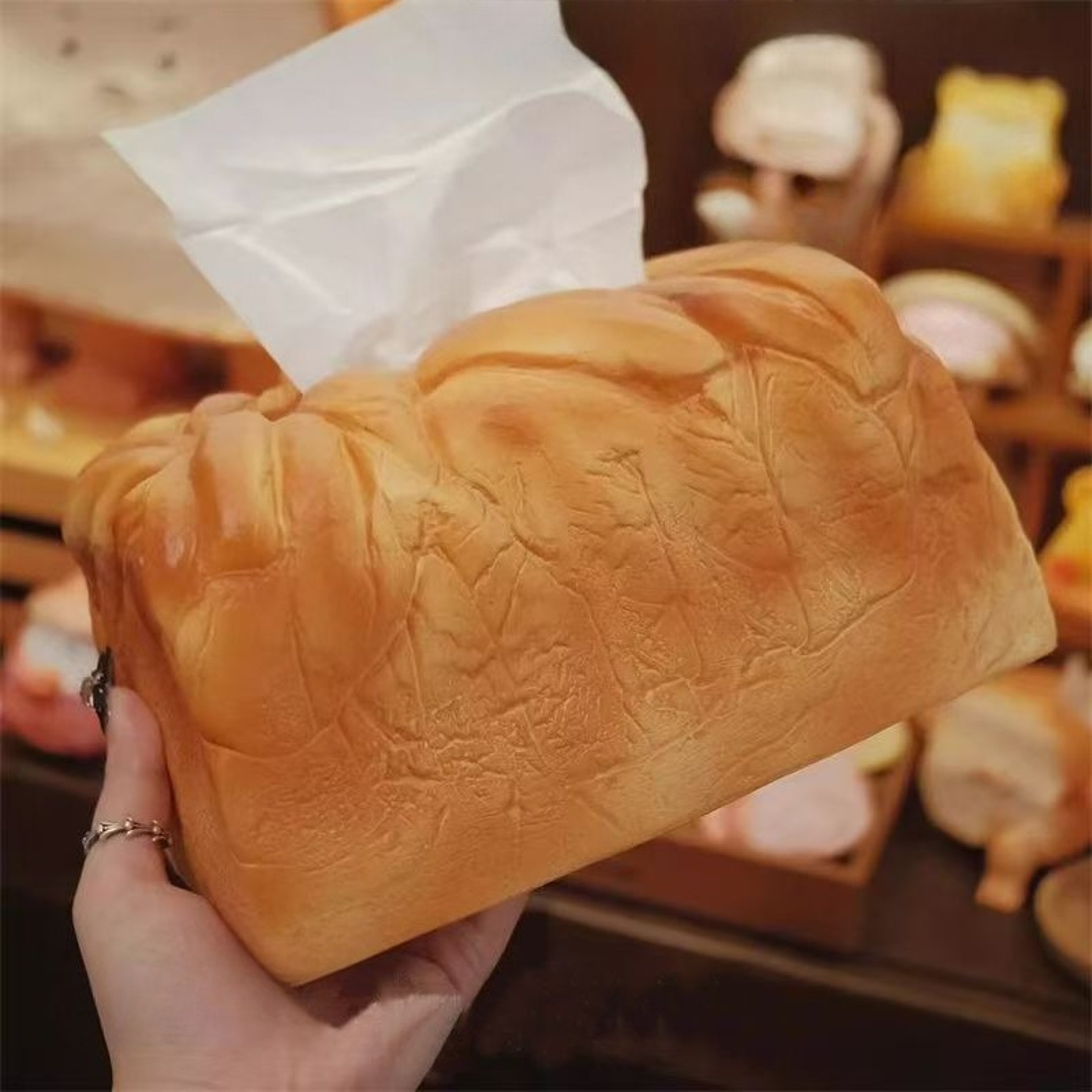 Toast Slice Tissue Box Holder Cute Bread Decorative Tissue Cover For Home  Office 3