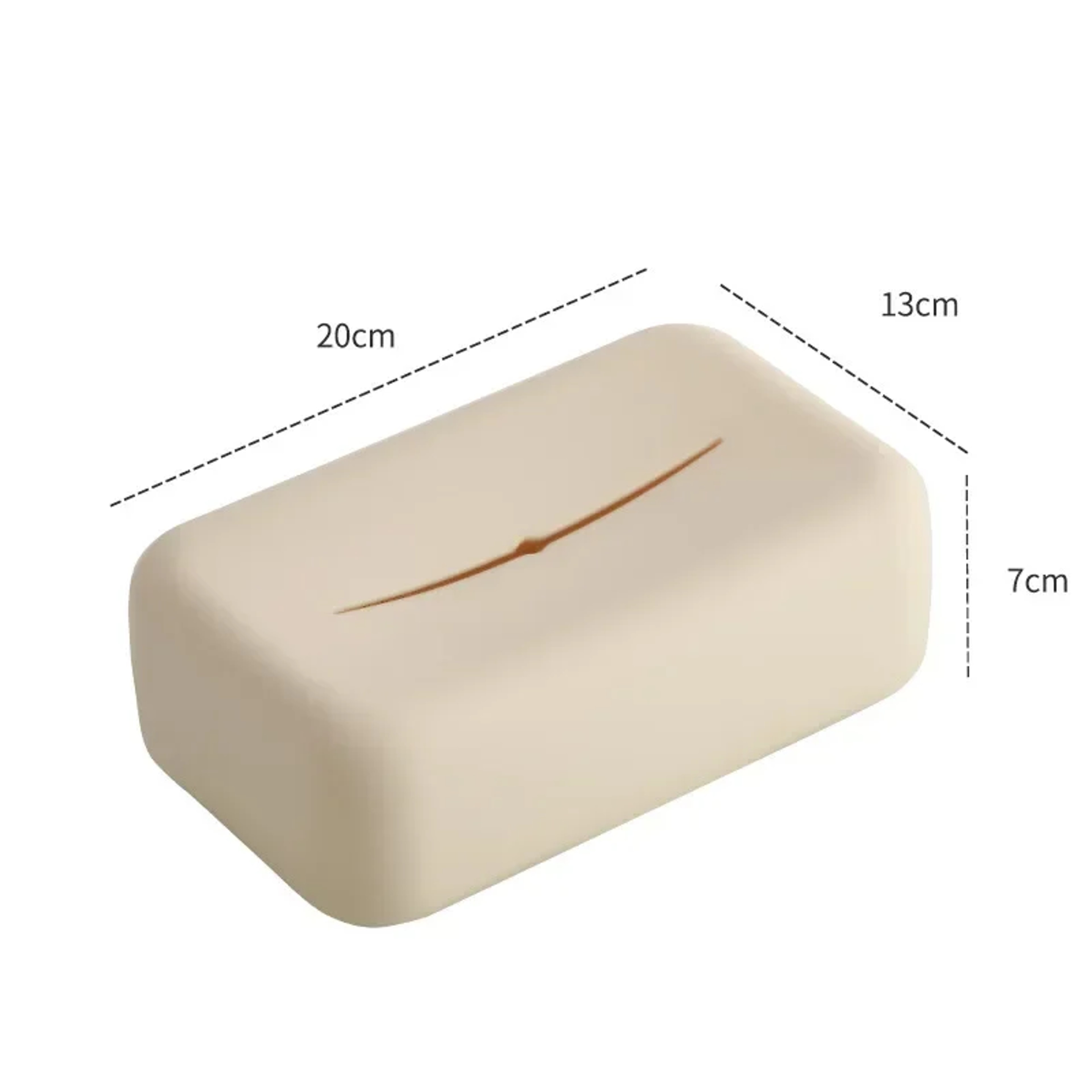 Luxury Silicone Tissue Box Cover Waterproof Reusable Tissue Box Holder for Bathroom & Kitchen – view 9