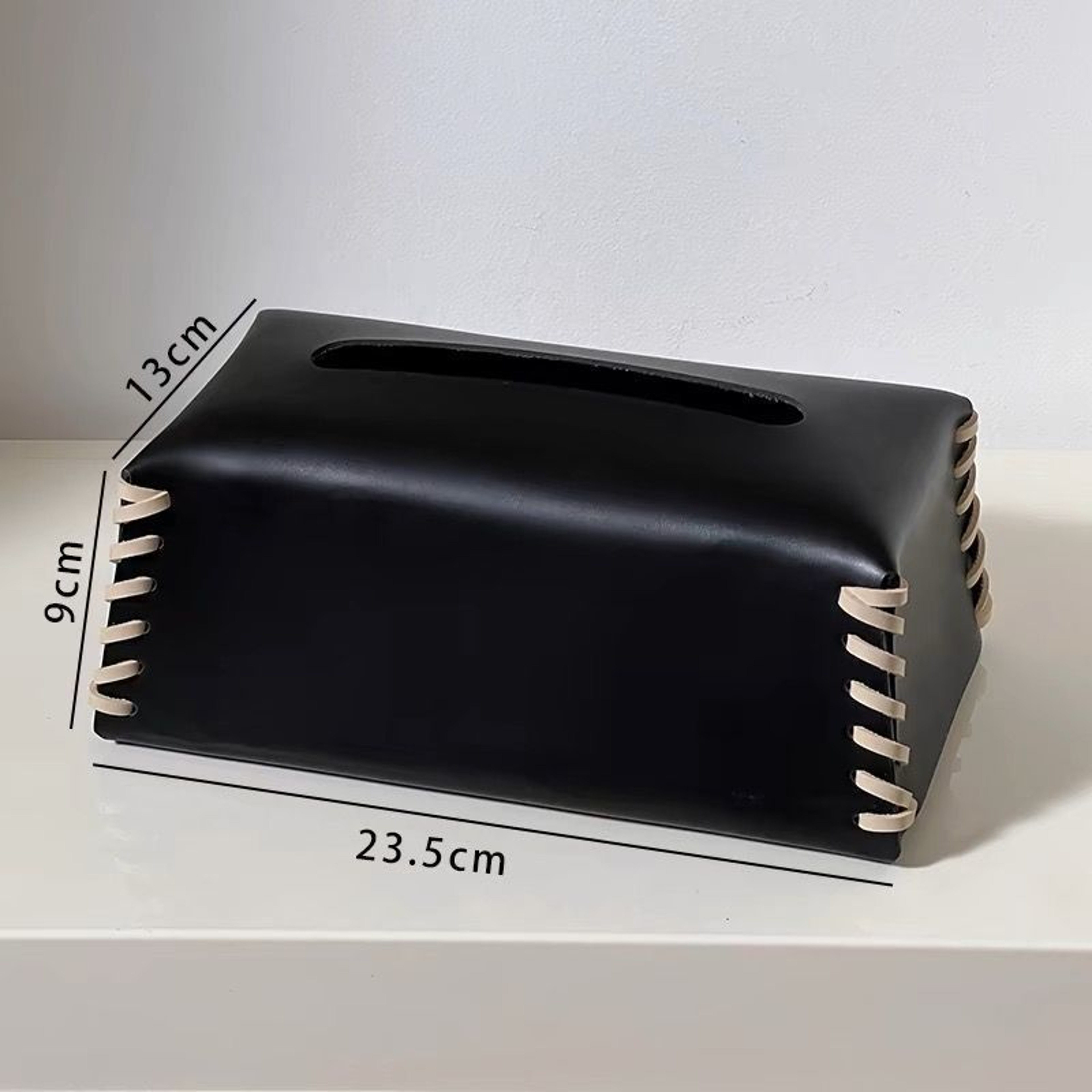 Luxury Leather Tissue Box Cover Decorative Tissue Box Holder For Coffee Table And Dining Room 3