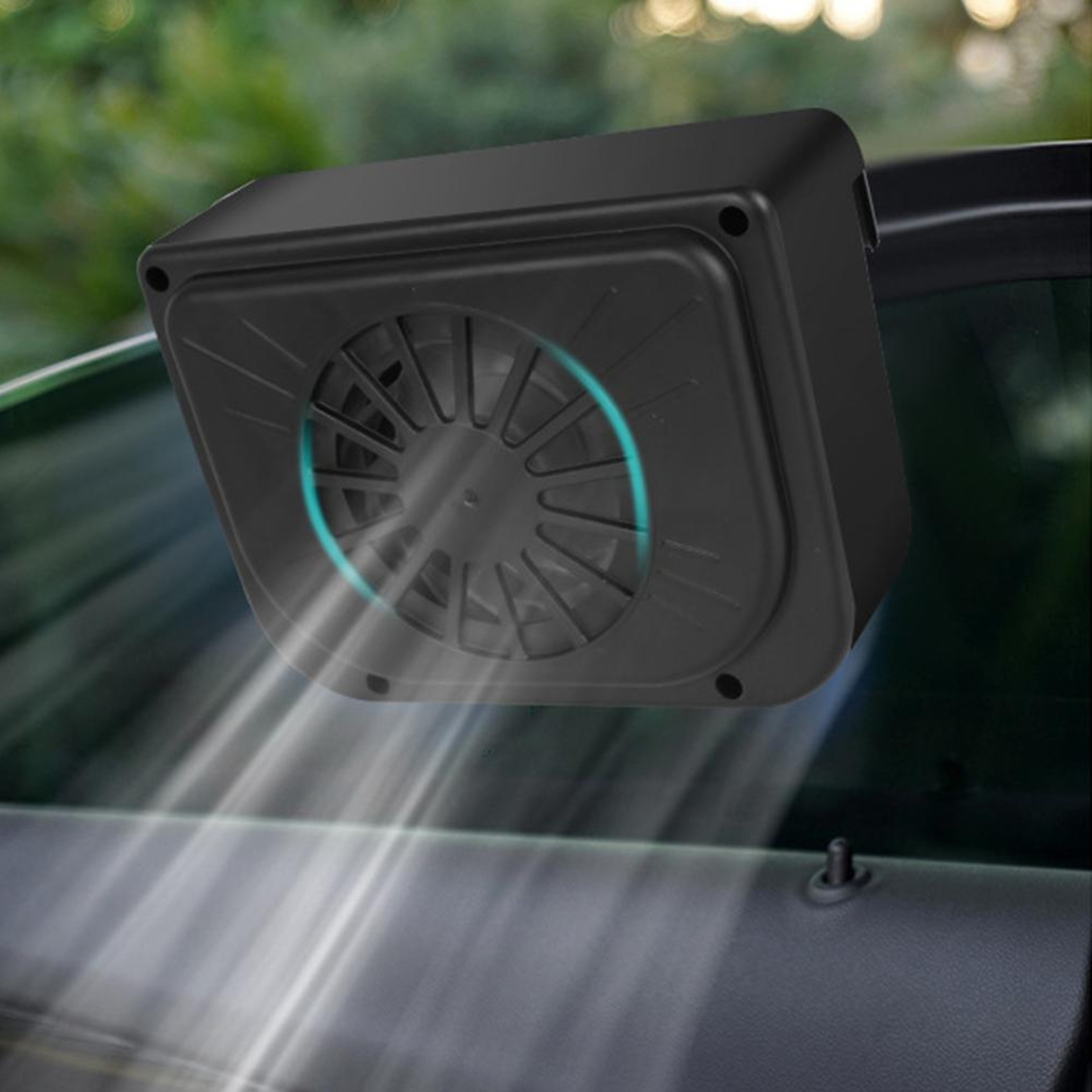 Solar Car Exhaust Fan Portable Car Ventilation Fan For Cooler Fresher Interiors 2