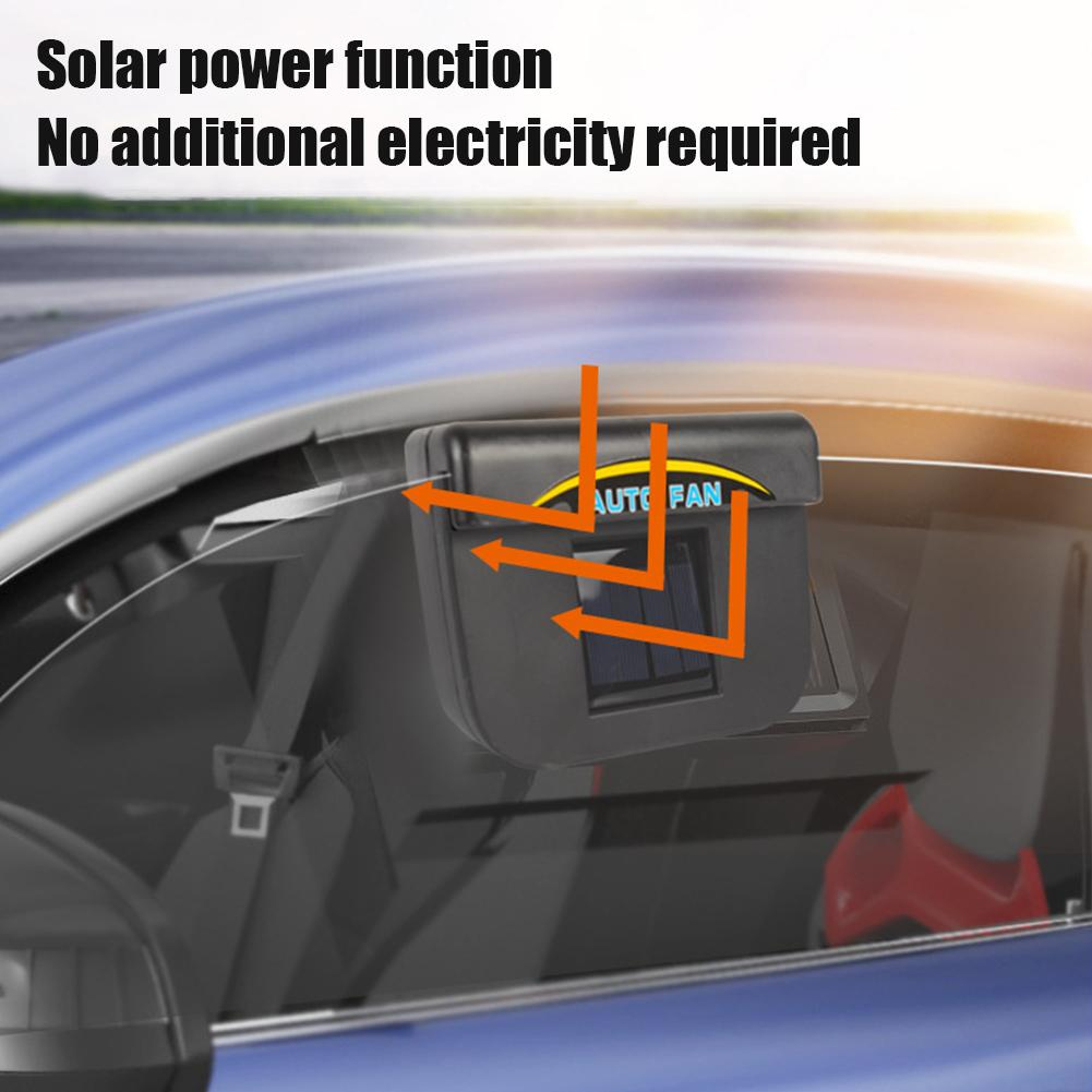 Solar Car Exhaust Fan Portable Car Ventilation Fan For Cooler Fresher Interiors 3