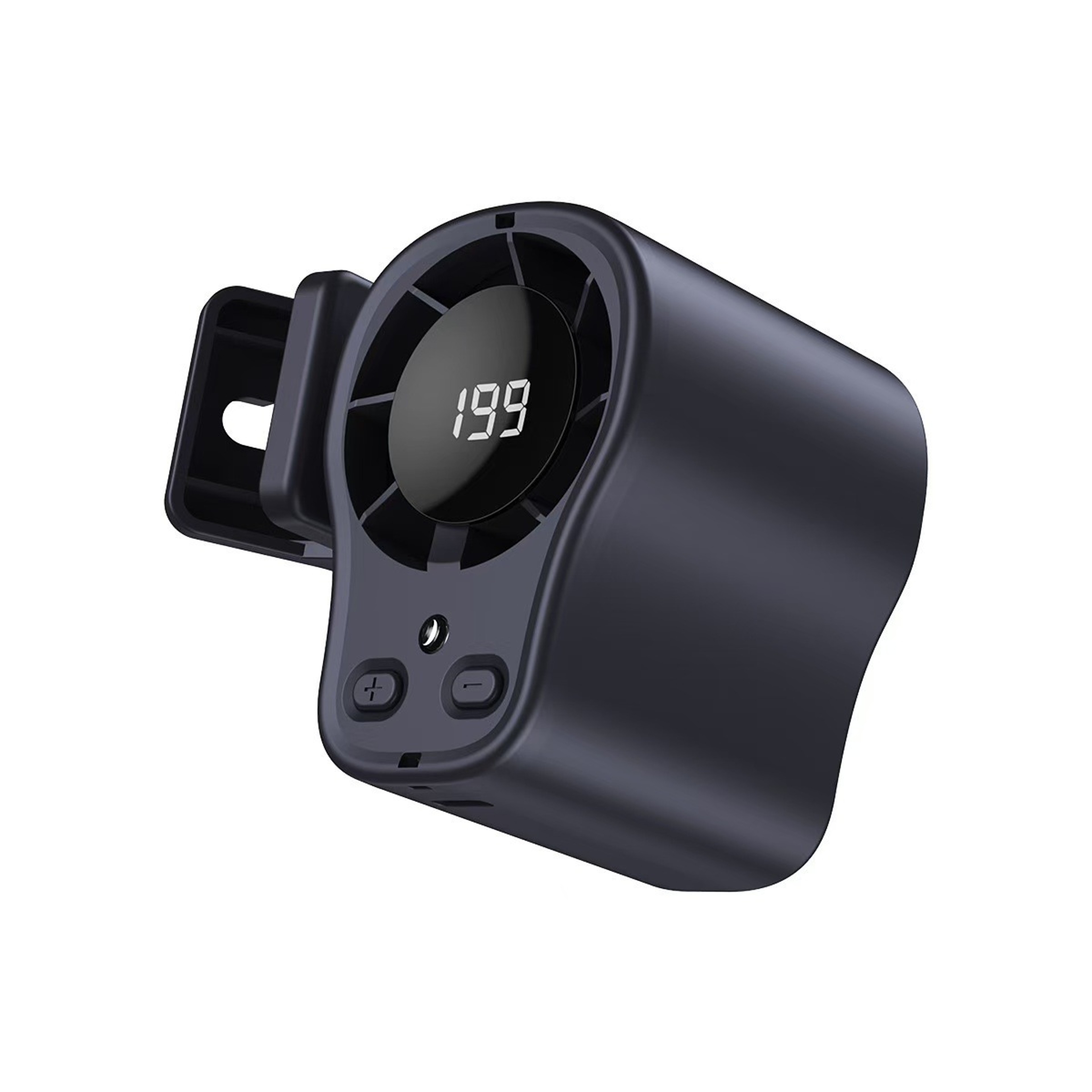 Portable Car Cooling Fan With LED Display 360 Adjustable Clip On USB Cooling Fan 8
