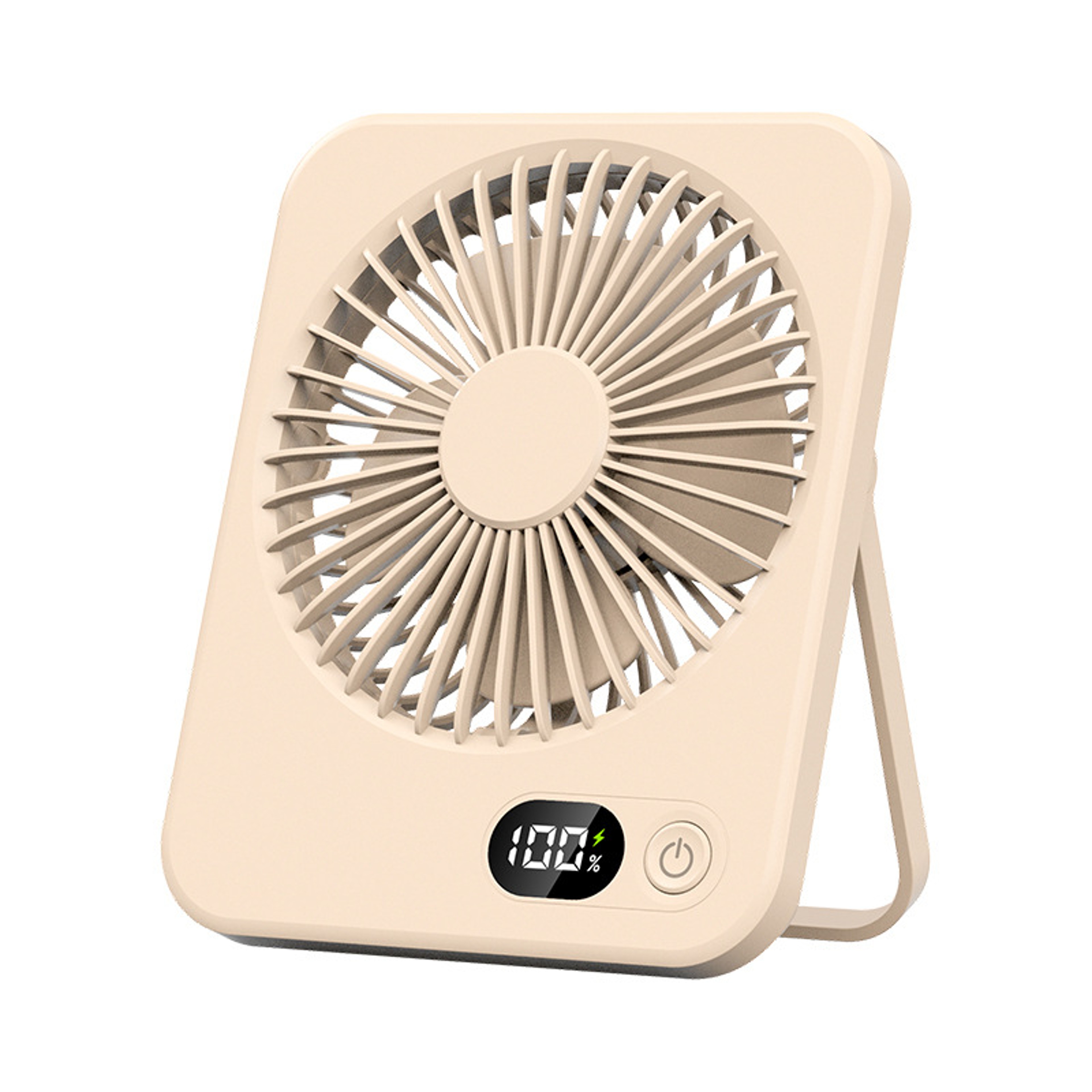 FoldEase USB Rechargeable Portable Desk Fan With 5 Speeds And Digital Power Display 1