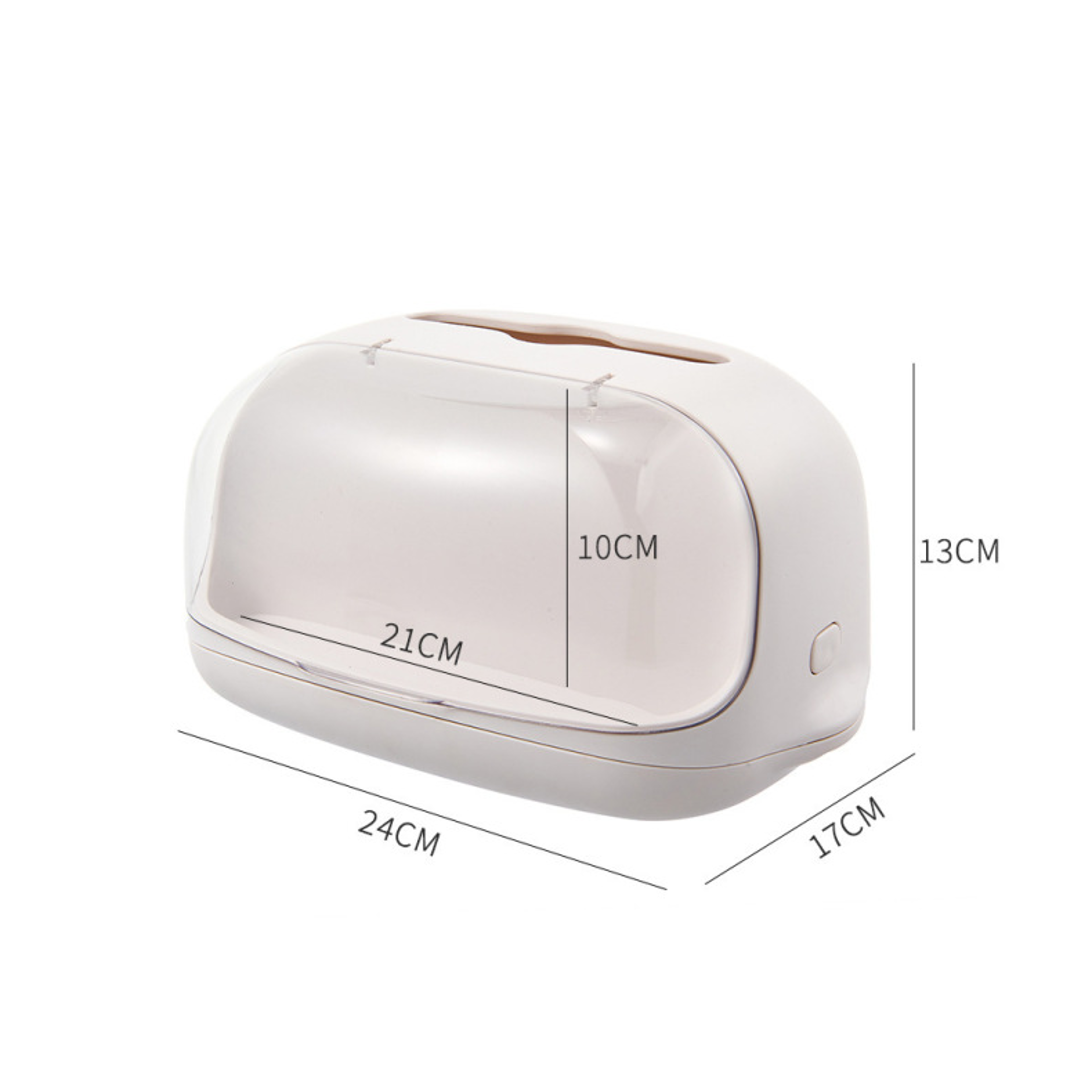 Kawaii Tissue Box Holder With Dustproof Display Case For Blind Box Figures  Desktop Organizer 6